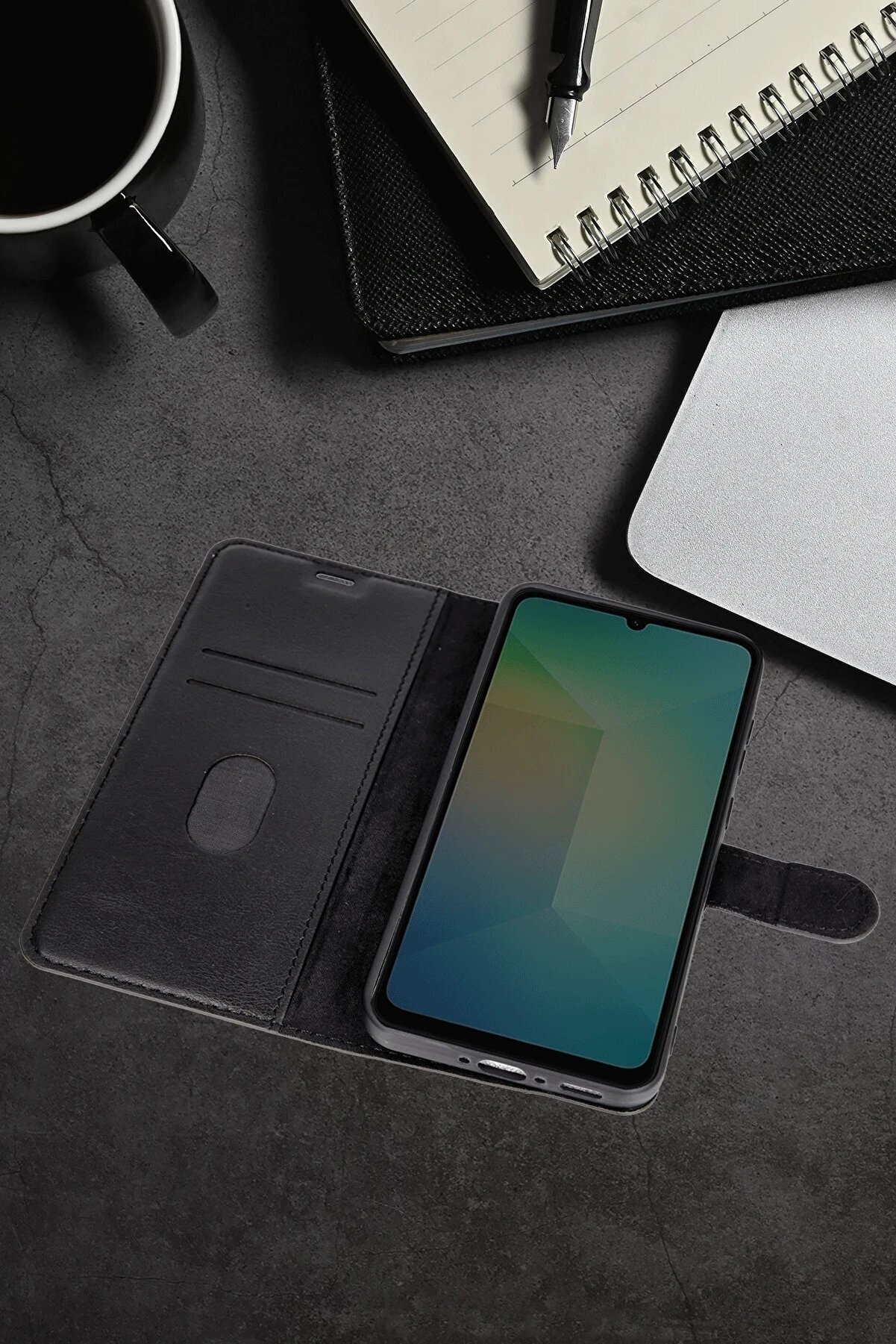 Samsung Galaxy A26 Kılıf Trend S Plus Kapaklı Kılıf - Taba - Dropx6566-5713