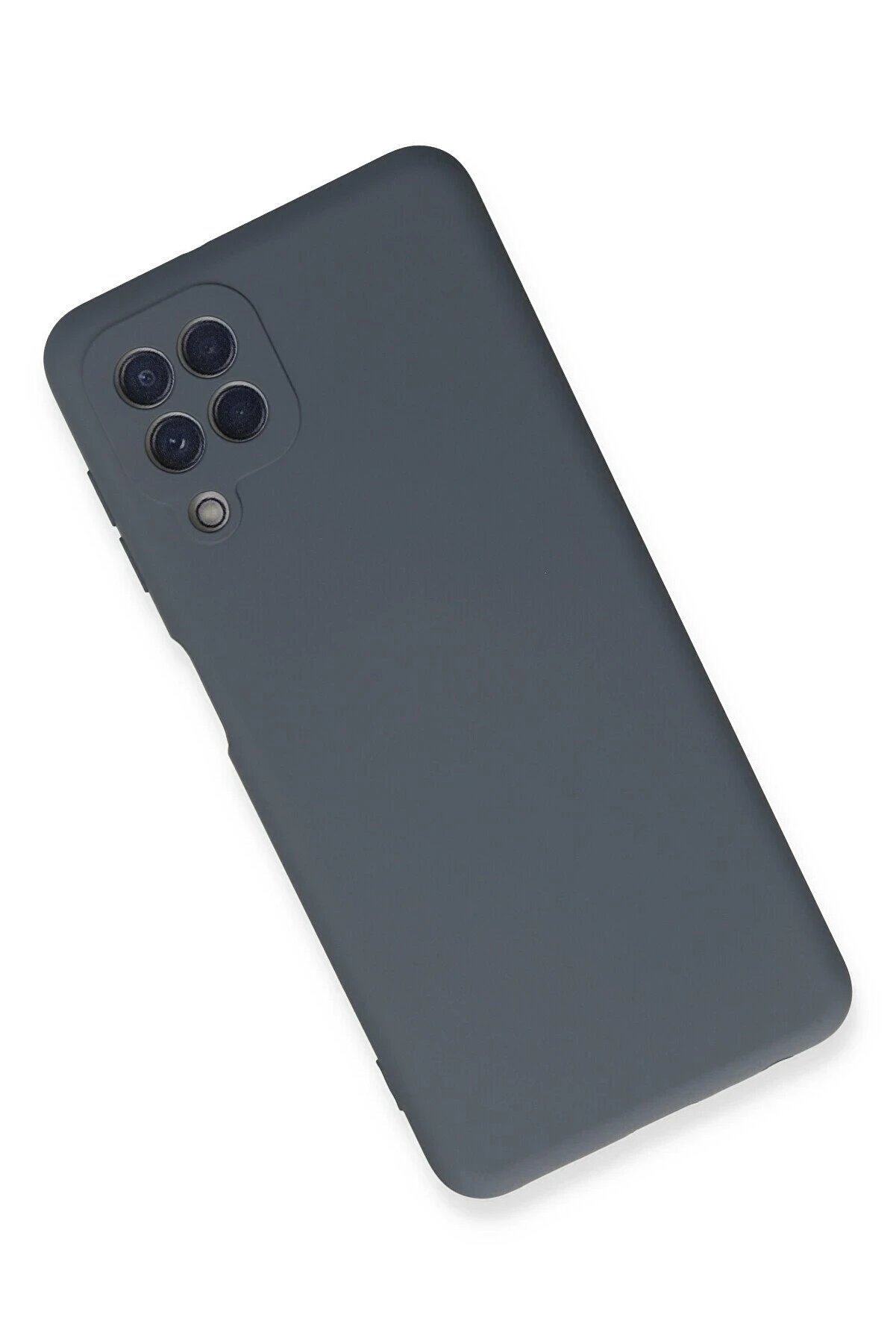 Samsung Galaxy A22 Kılıf Nano İçi̇ Kadi̇fe Si̇li̇kon - Gri̇ - Dropx9435-8981