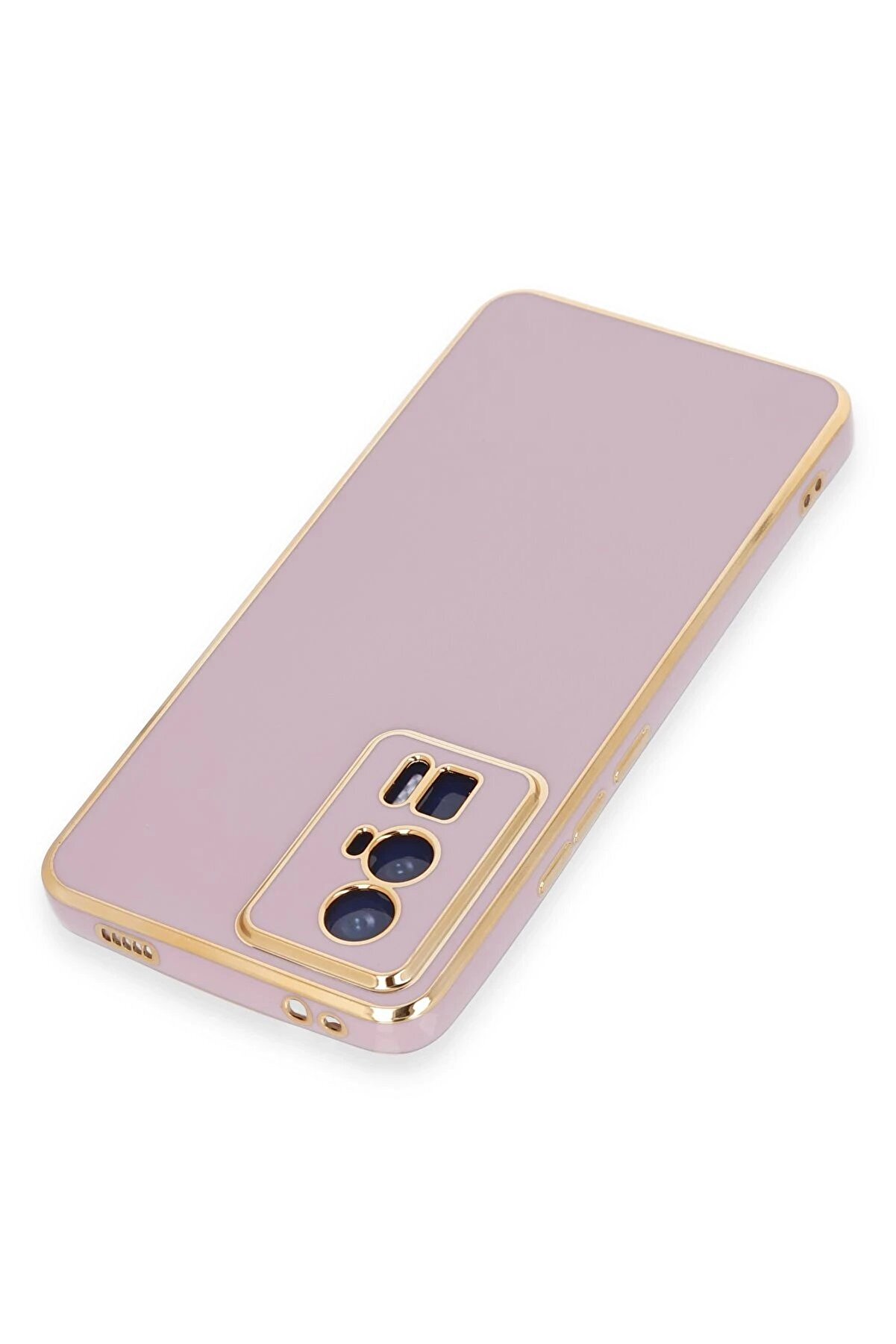 Xi̇aomi̇ Poco F5 Pro Kılıf Volet Si̇li̇kon - Mor - Dropx8252-6185