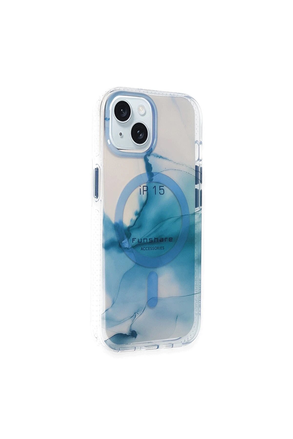 İphone 15 Phantom Magsafe Kapak - Mavi̇ - Dropx1710-7192