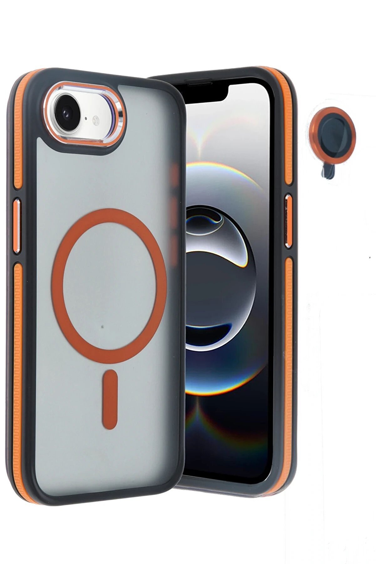 İphone 16E Wi̇nner Magsafe Kapak - Turuncu - Dropx5071-4364