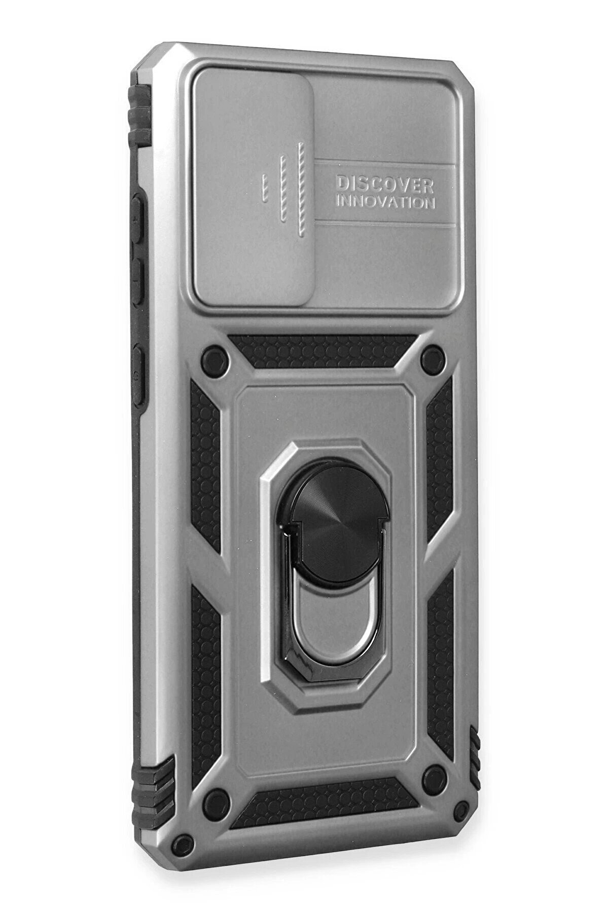 Samsung Galaxy A73 5G Kılıf Pars Lens Yüzüklü Si̇li̇kon - Gümüş - Dropx9709-1409