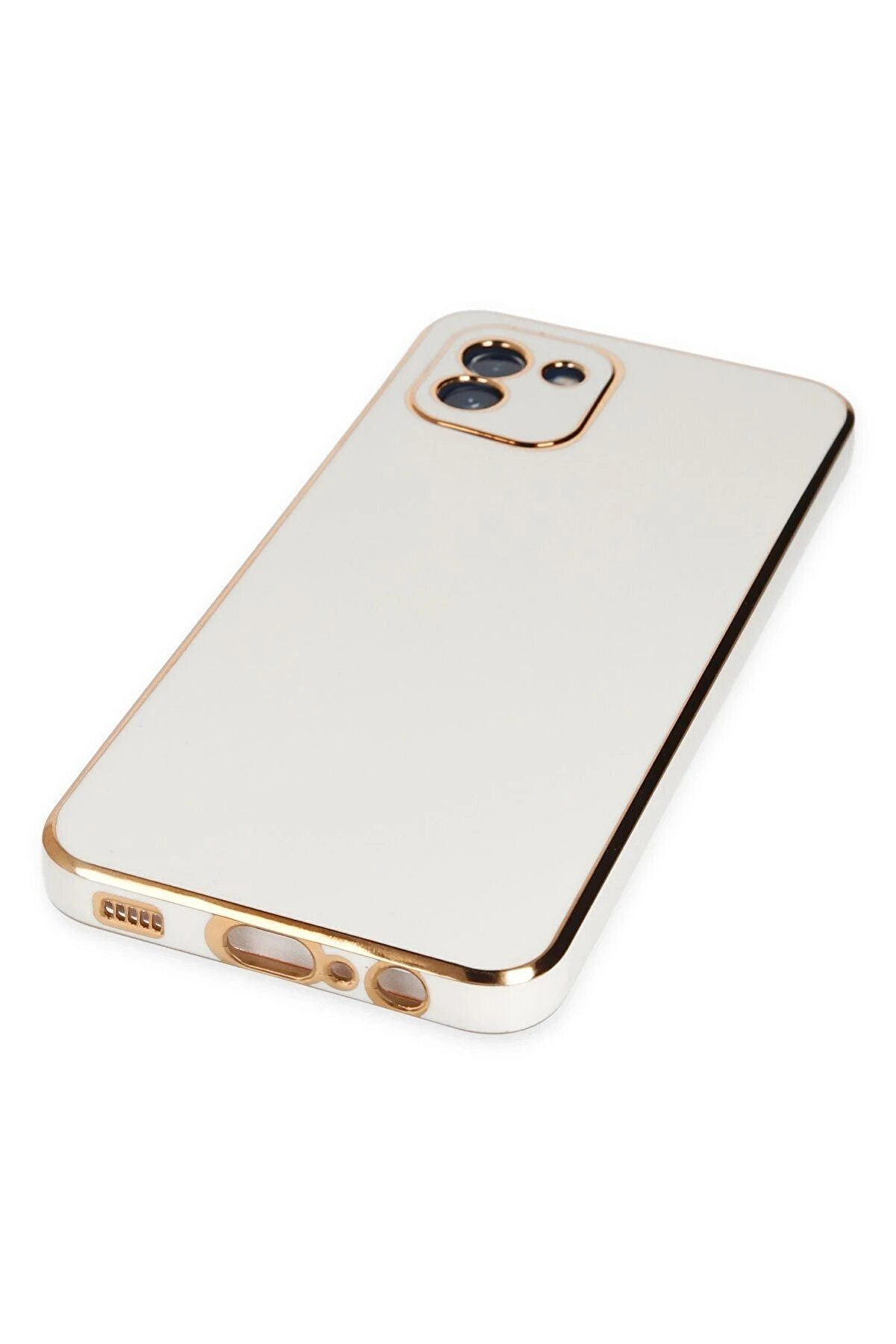 Newface Samsung Galaxy A03 Kılıf Volet Si̇li̇kon - Beyaz