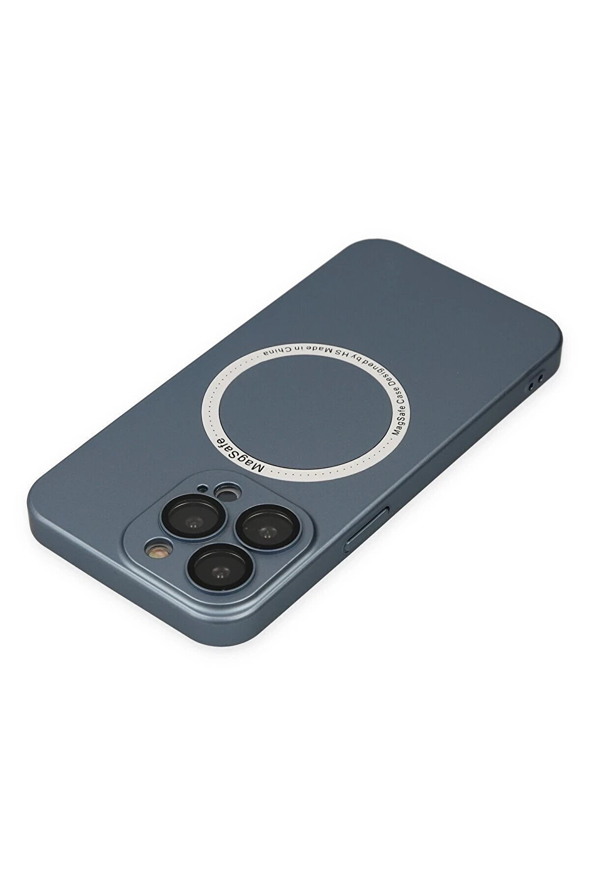 İphone 13 Pro Kılıf Jack Magneti̇csafe Lens Si̇li̇kon - Si̇erra Blue - Dropx1219-3777