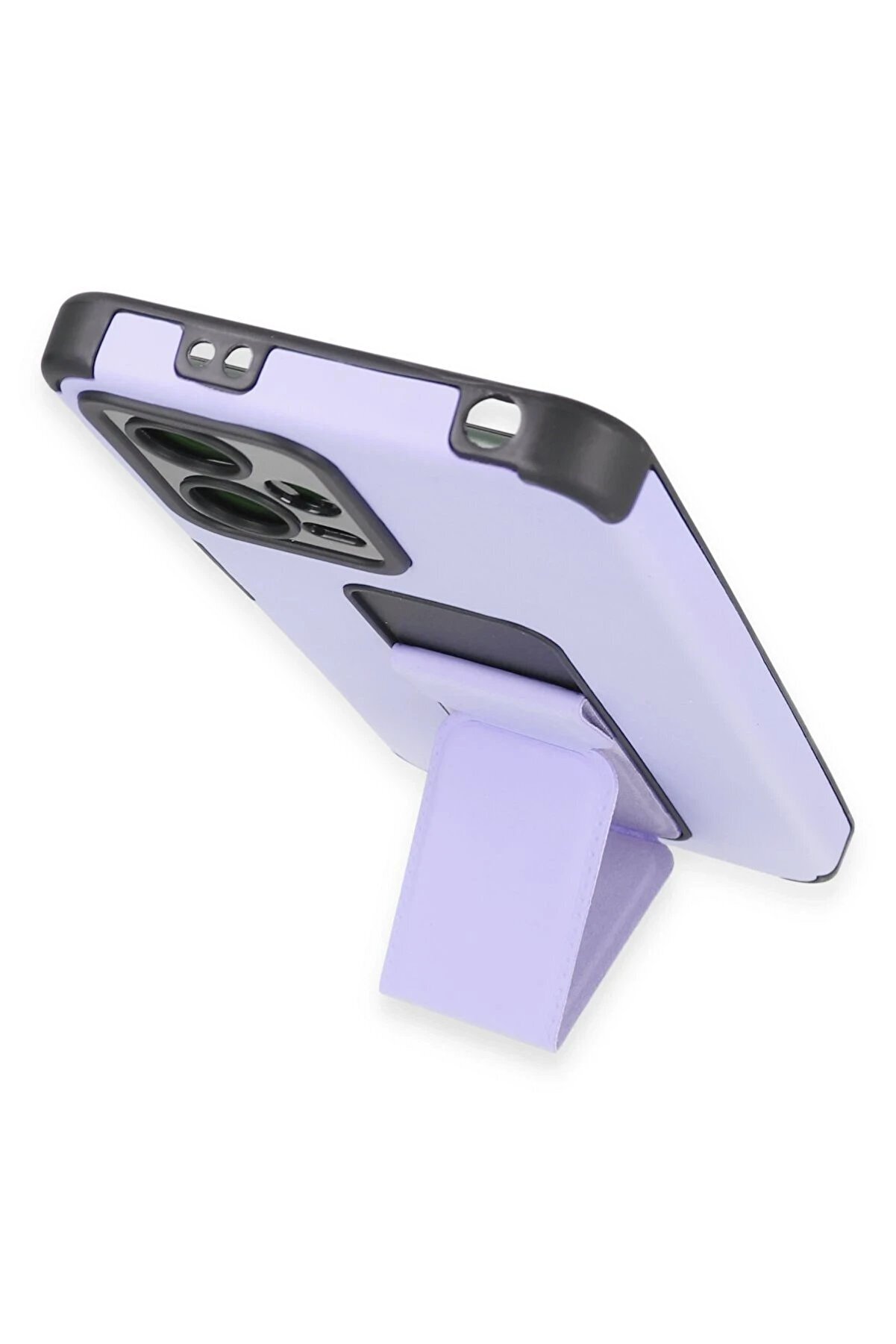 Xi̇aomi̇ Poco X5 5G Kılıf Mega Standlı Si̇li̇kon - Li̇la - Dropx7238-1771