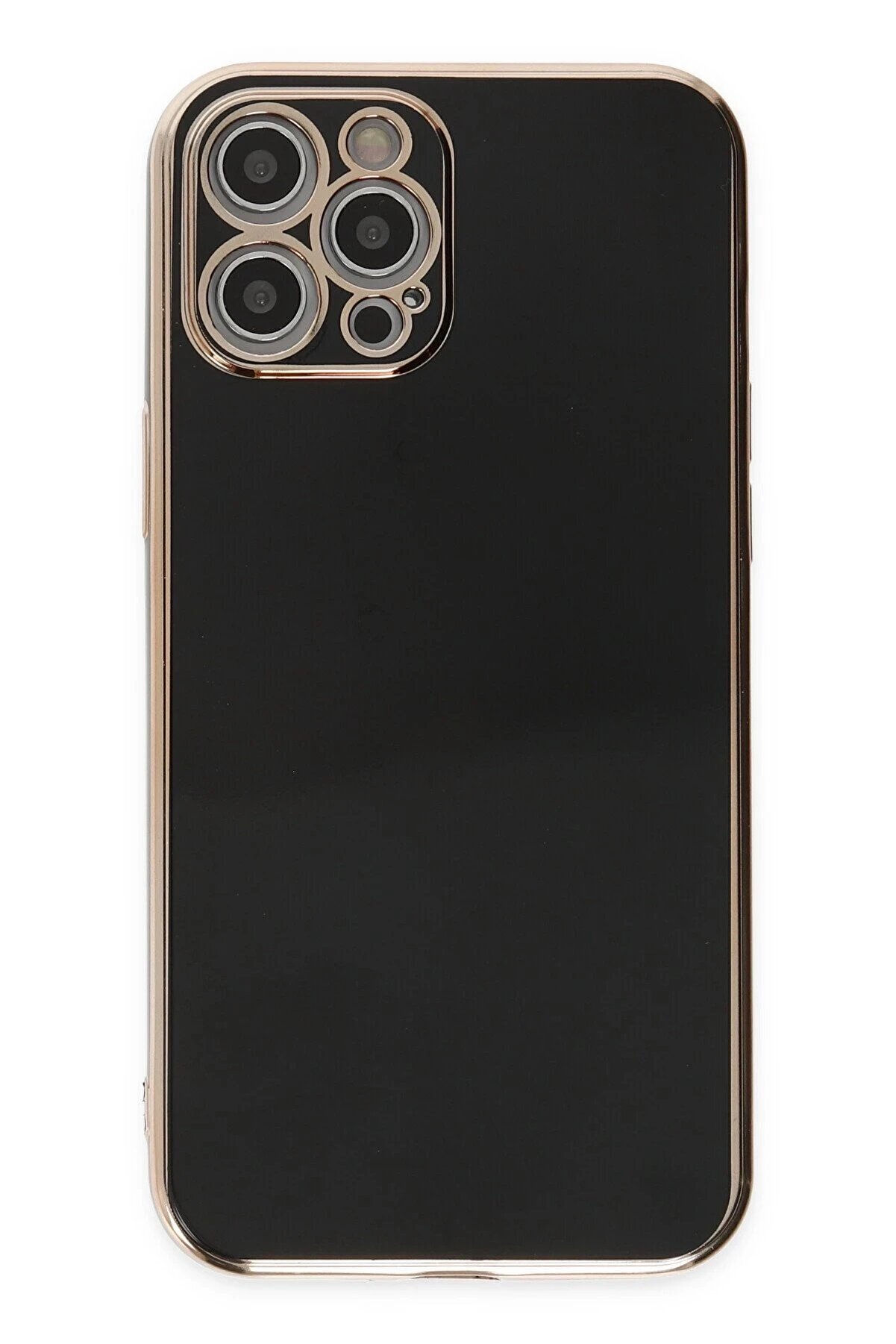 İphone 12 Pro Kılıf Volet Si̇li̇kon - Si̇yah - Dropx3256-6012