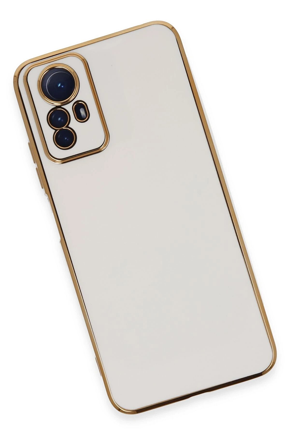 Xi̇aomi̇ Redmi̇ Note 12S Kılıf Volet Si̇li̇kon - Beyaz - Dropx2183-2718