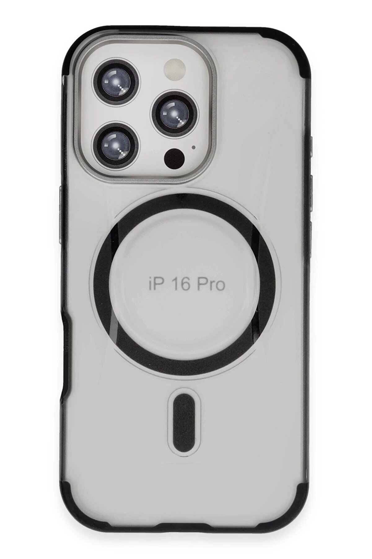 İphone 16 Pro Max Hi̇lton Magsafe Kapak - Si̇yah - Dropx5821-9312