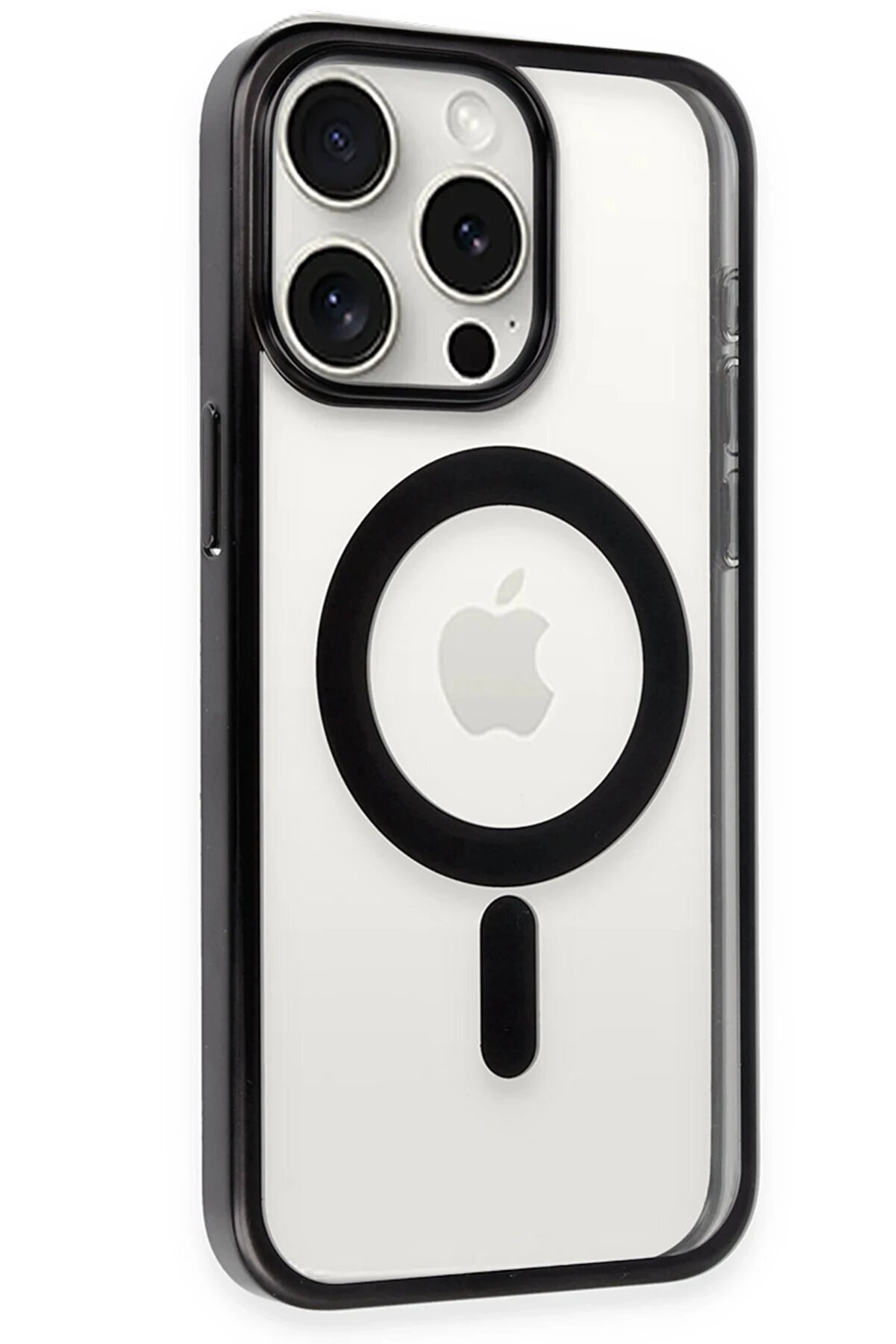 İphone 15 Pro Kılıf Erozi̇ Magsafe Kapak - Si̇yah - Dropx1778-5256