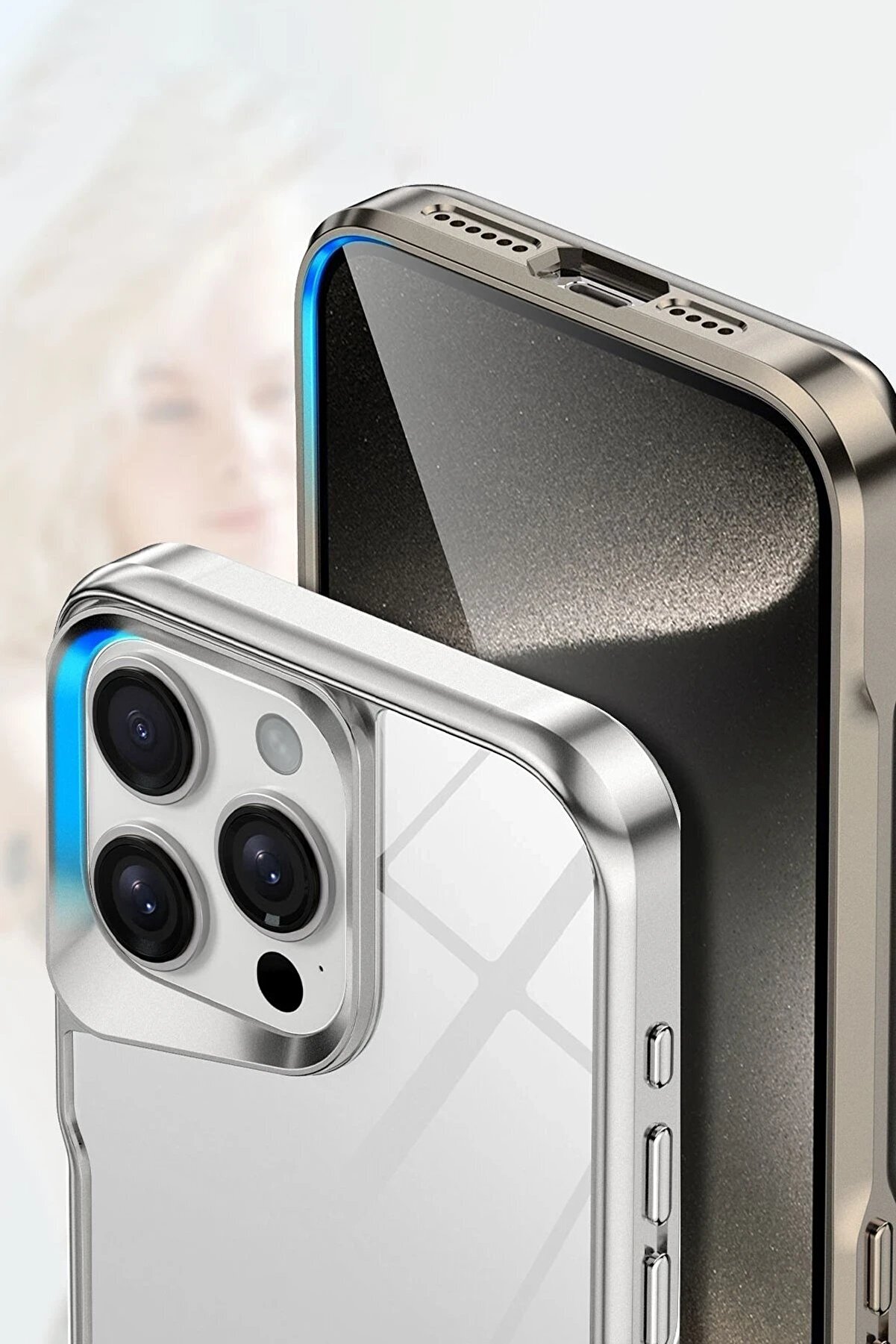 İphone 15 Pro Craft Kapak - Ti̇tan Gri̇ - Dropx3349-8932