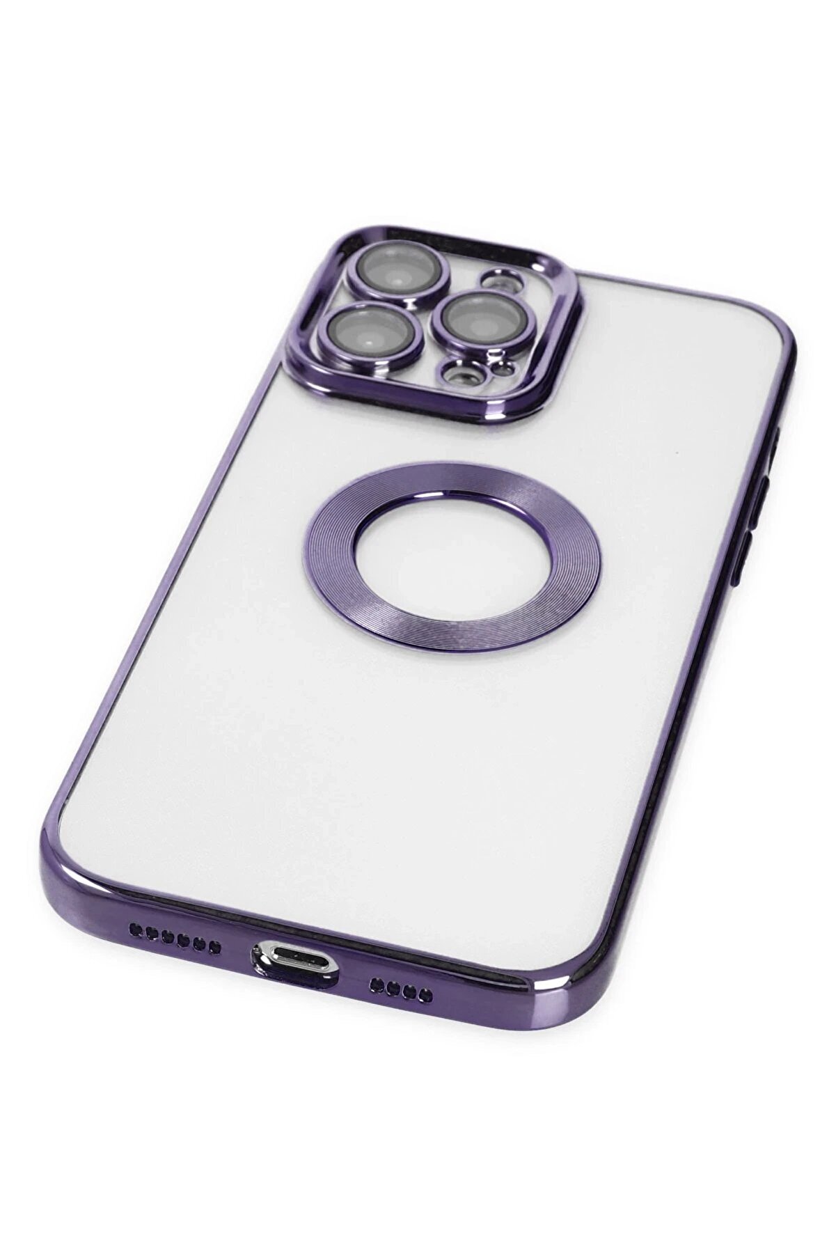 İphone 14 Pro Kılıf Slot Si̇li̇kon - Mor - Dropx8545-4770