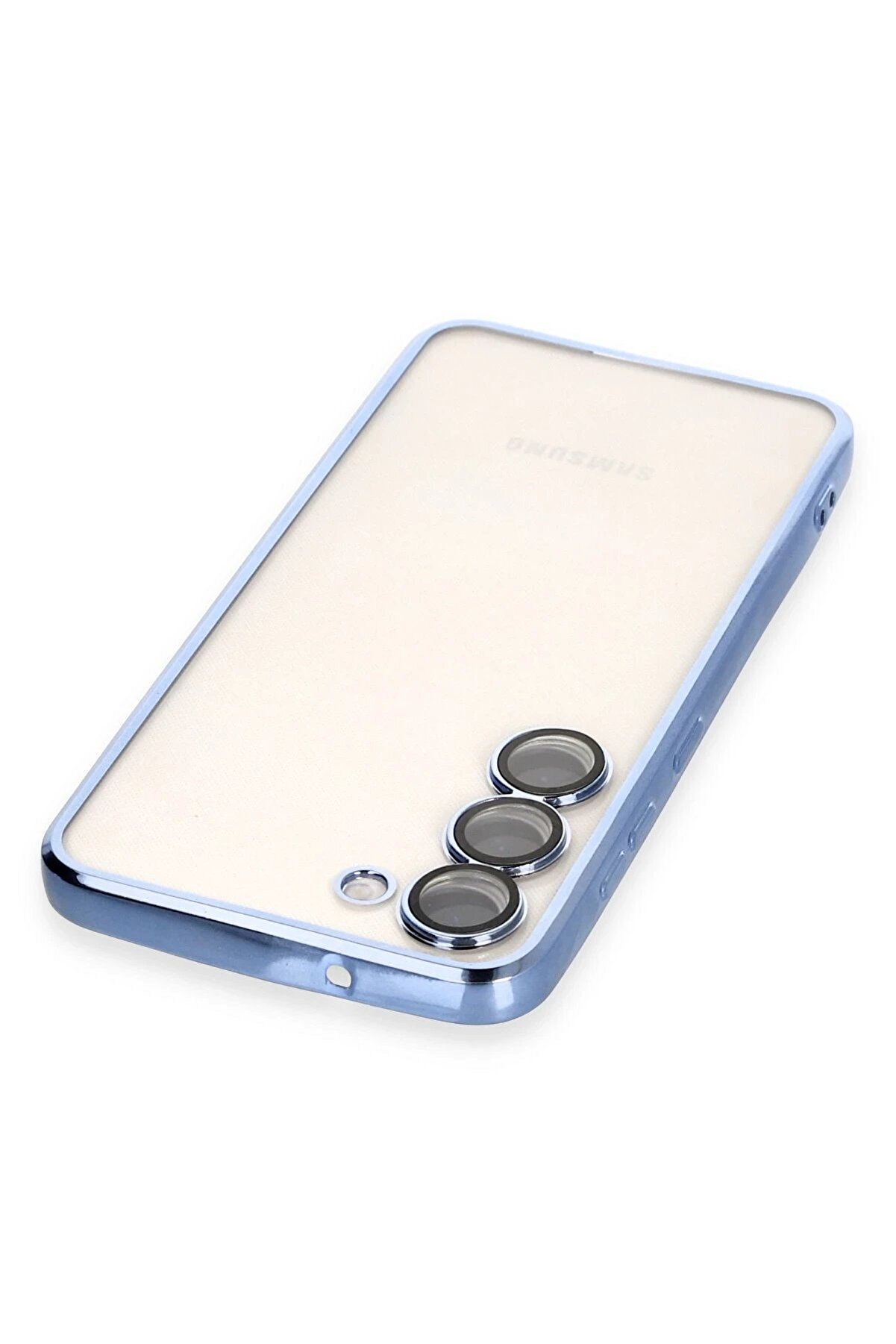 Samsung Galaxy S23 Kılıf Lensli̇ Si̇li̇kon - A&ccedil;ık Mavi̇ - Dropx5793-4102