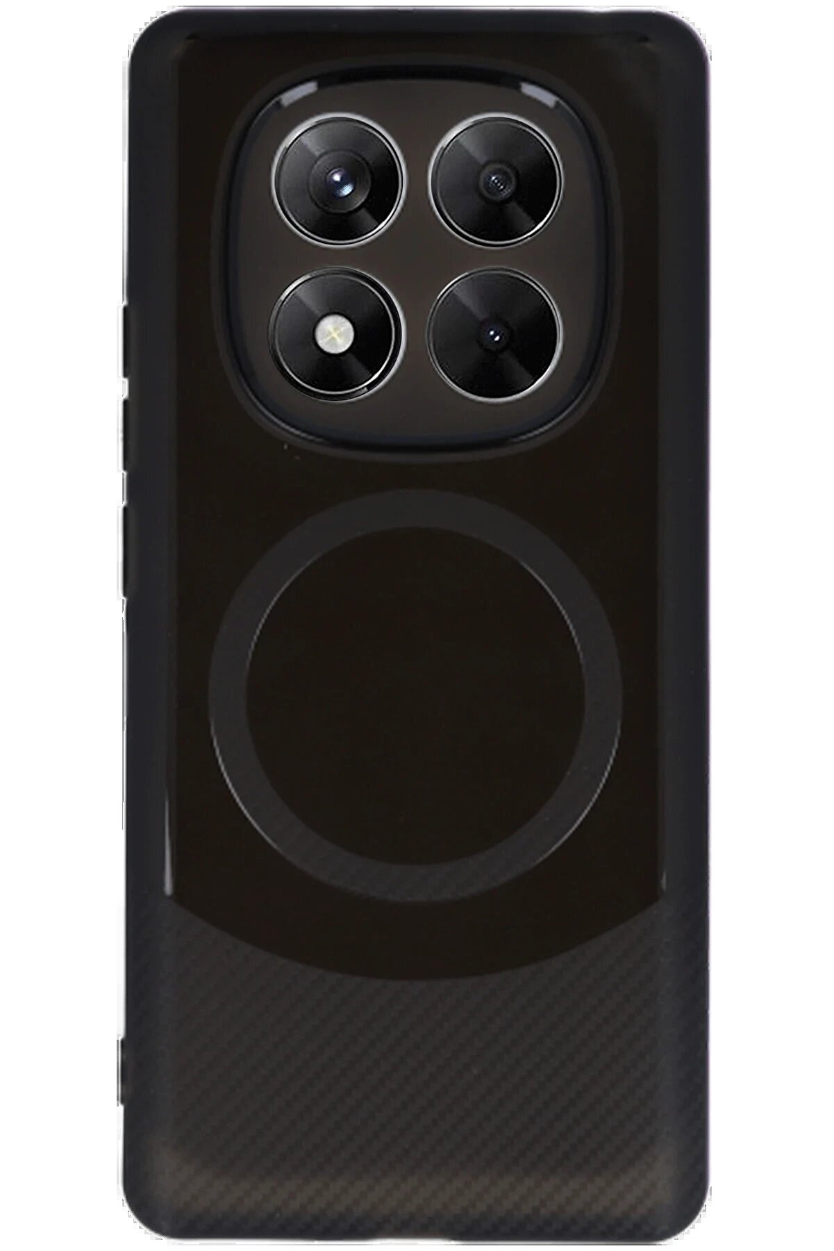 Xi̇aomi̇ Redmi̇ Note 14 Pro 5G Kılıf Maya Karbon Kapak - Si̇yah - Dropx6055-5824