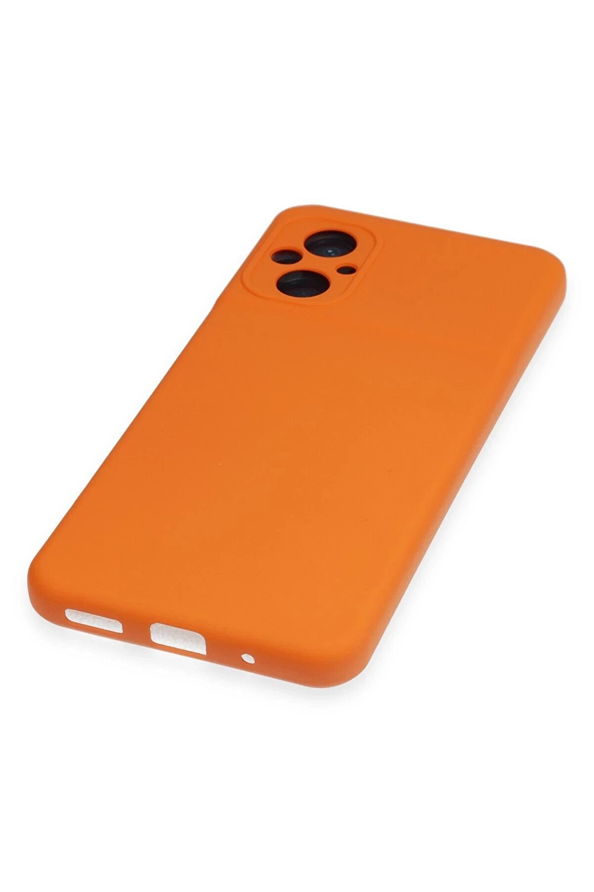 Xi̇aomi̇ Poco M5 Kılıf Nano İçi̇ Kadi̇fe Si̇li̇kon - Turuncu - Dropx4165-8943
