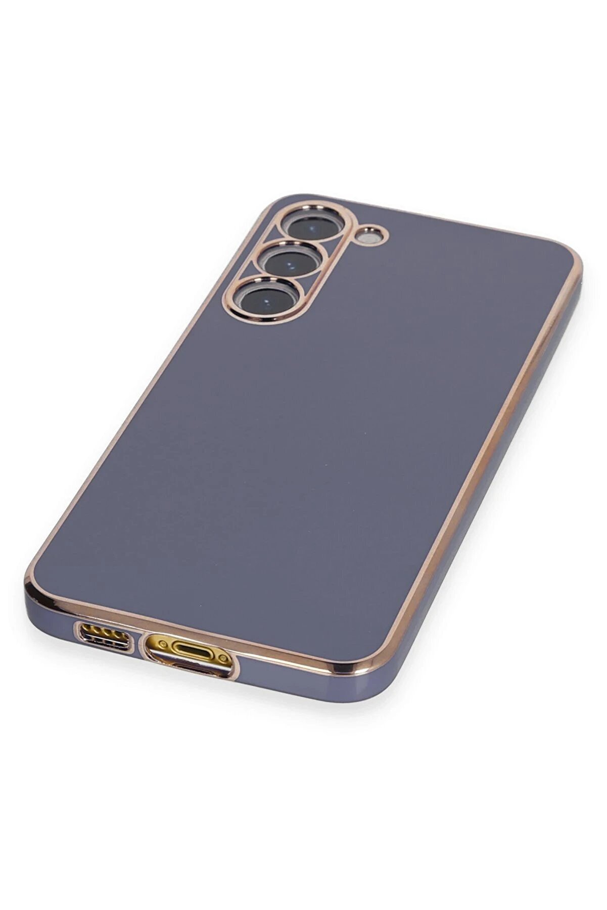 Samsung Galaxy S23 Plus Kılıf Volet Si̇li̇kon - Mavi̇ - Dropx4706-7067