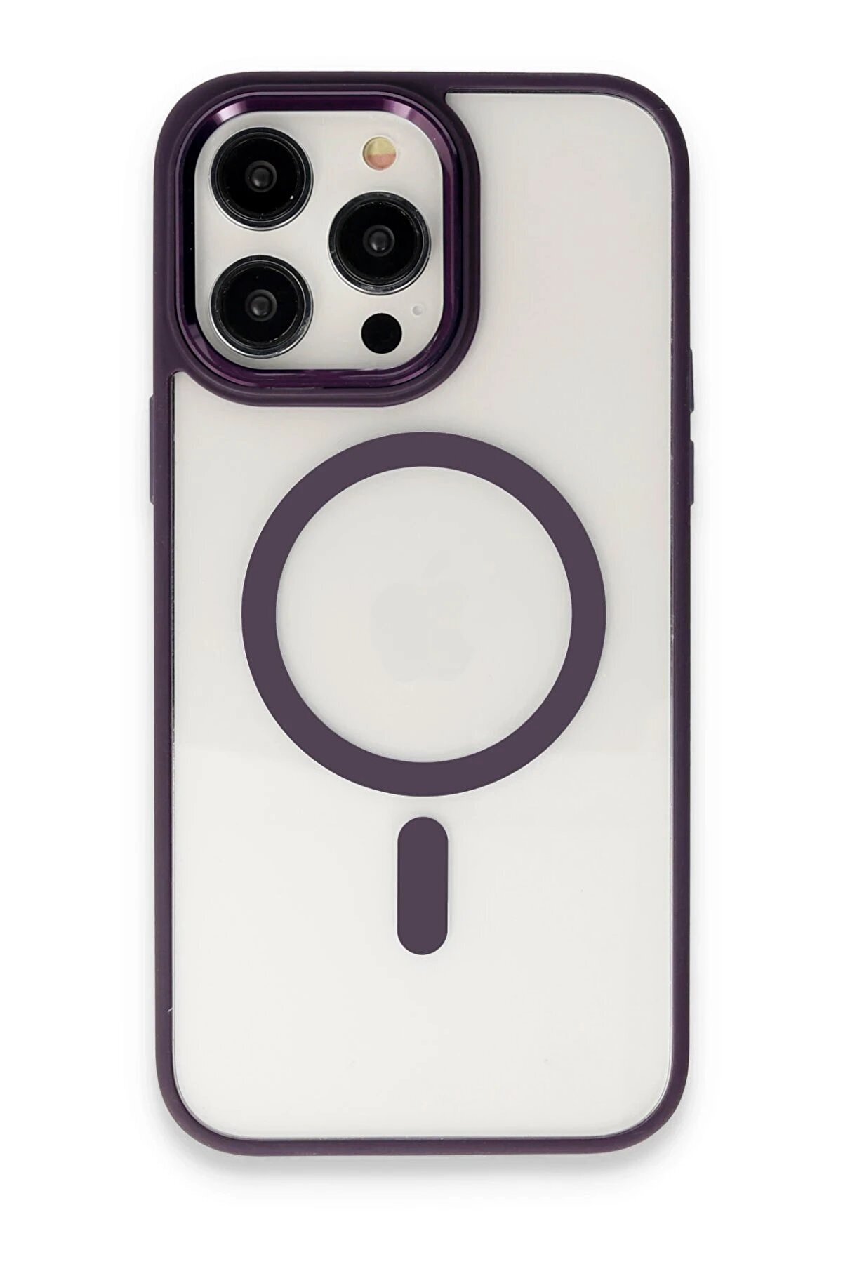 İphone 15 Pro Max Kılıf Room Magneti̇csafe Si̇li̇kon - Deri̇n Mor - Dropx7509-8331