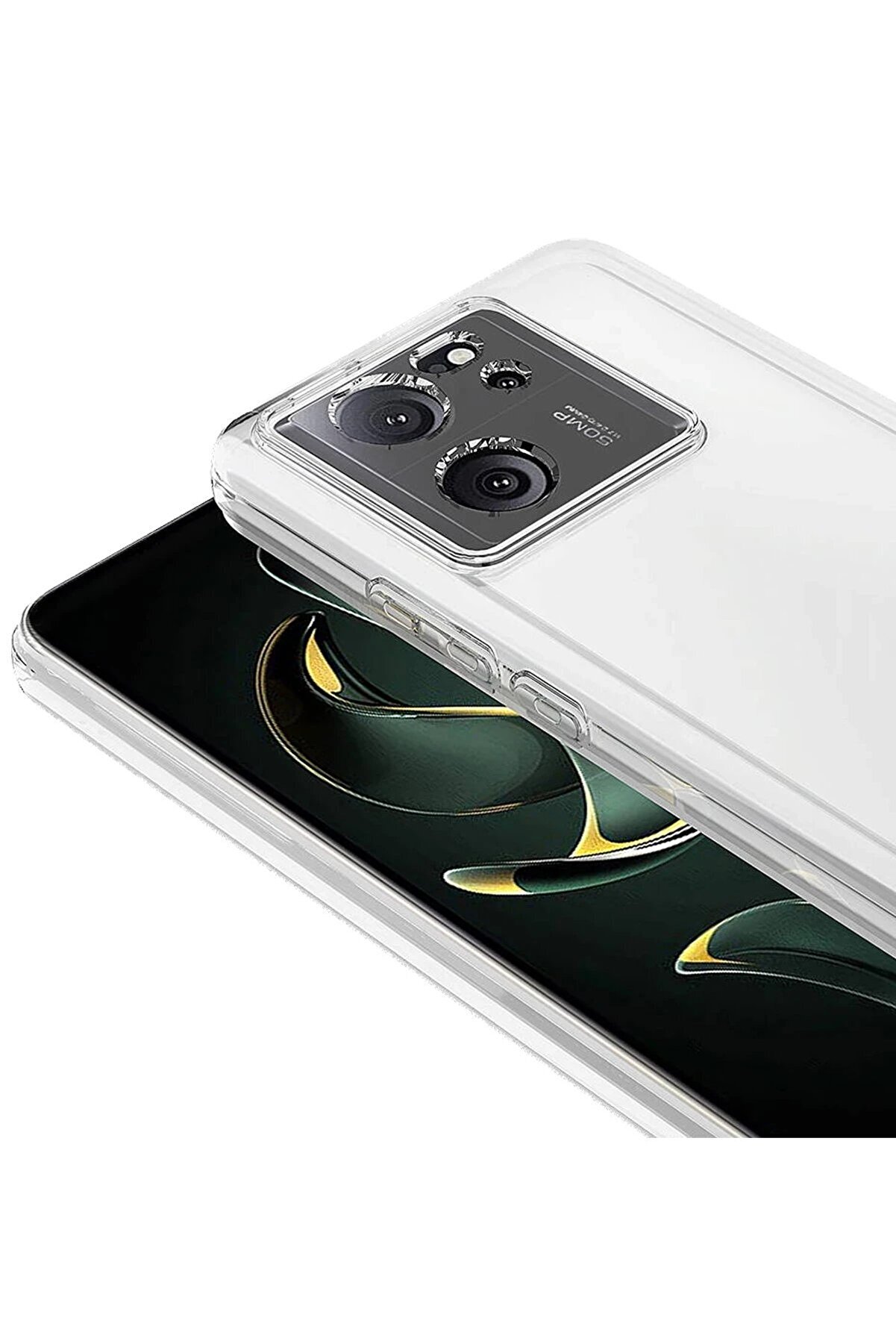 Xi̇aomi̇ Mi̇ 13T Pro Kılıf L&uuml;x Şeffaf Si̇li̇kon - Dropx1574-9955