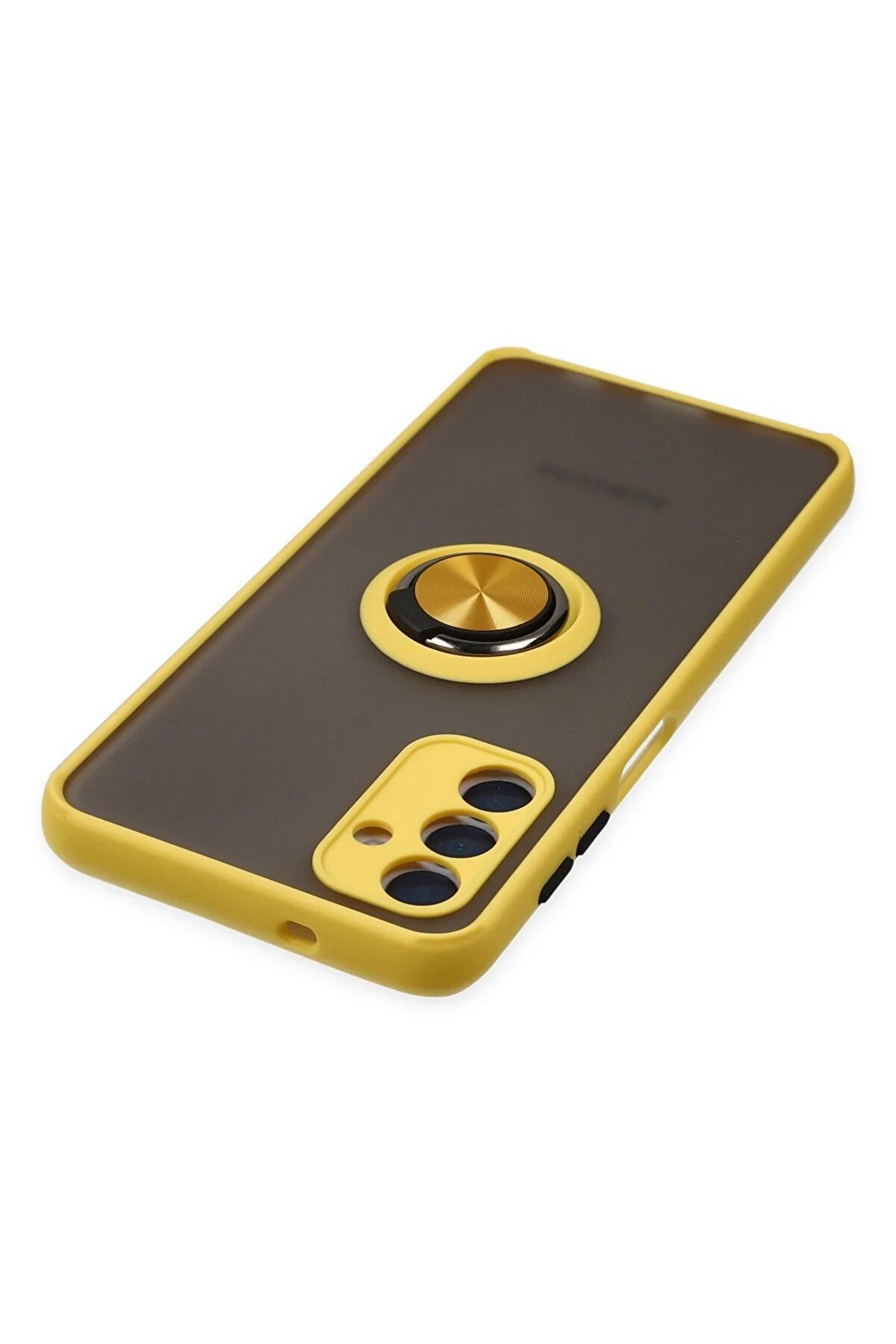 Samsung Galaxy A04S Kılıf Montreal Yüzüklü Si̇li̇kon Kapak - Sarı - Dropx6395-8183