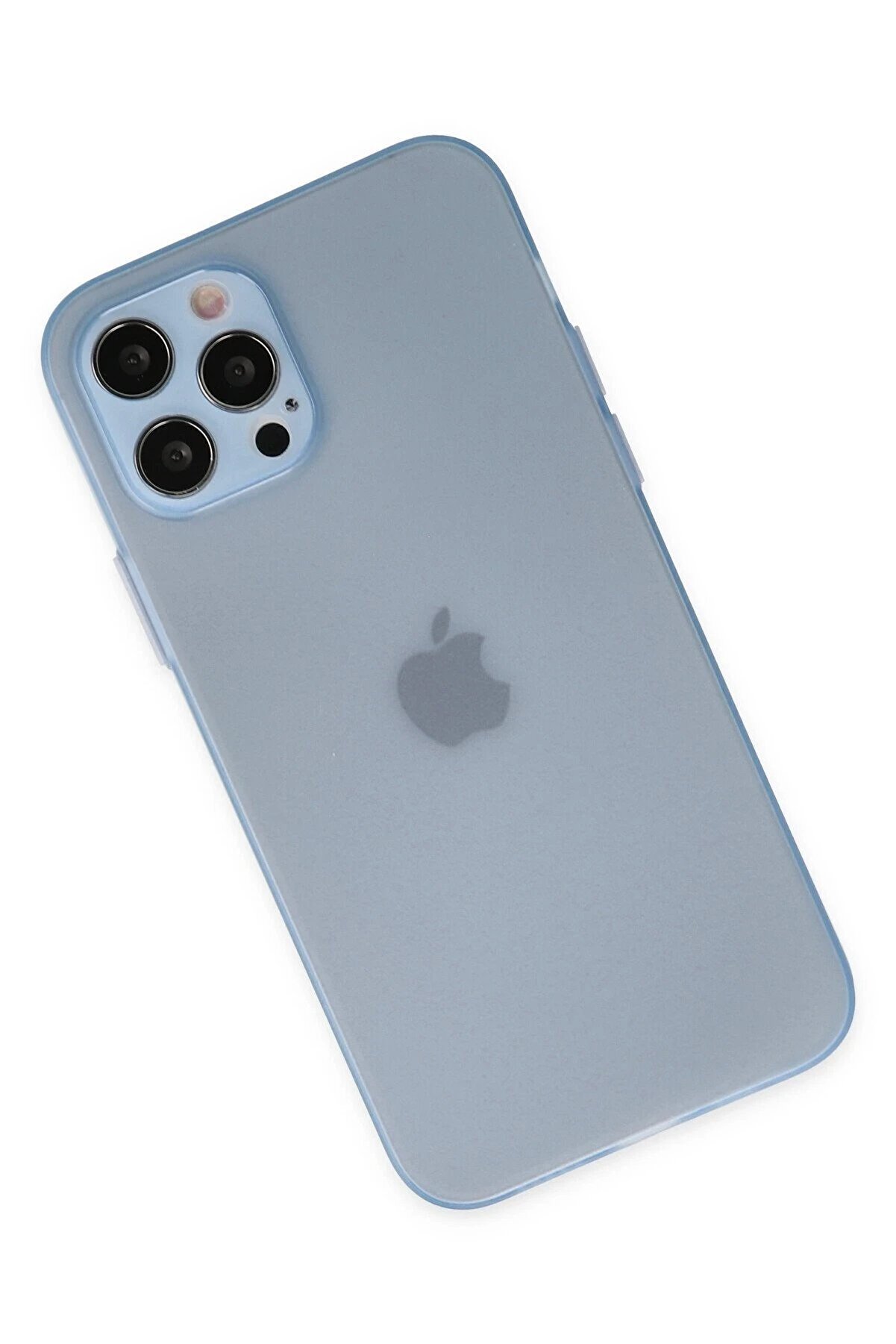 İphone 12 Pro Max Kılıf Si̇li̇kon - Turkuaz - Dropx2342-2049