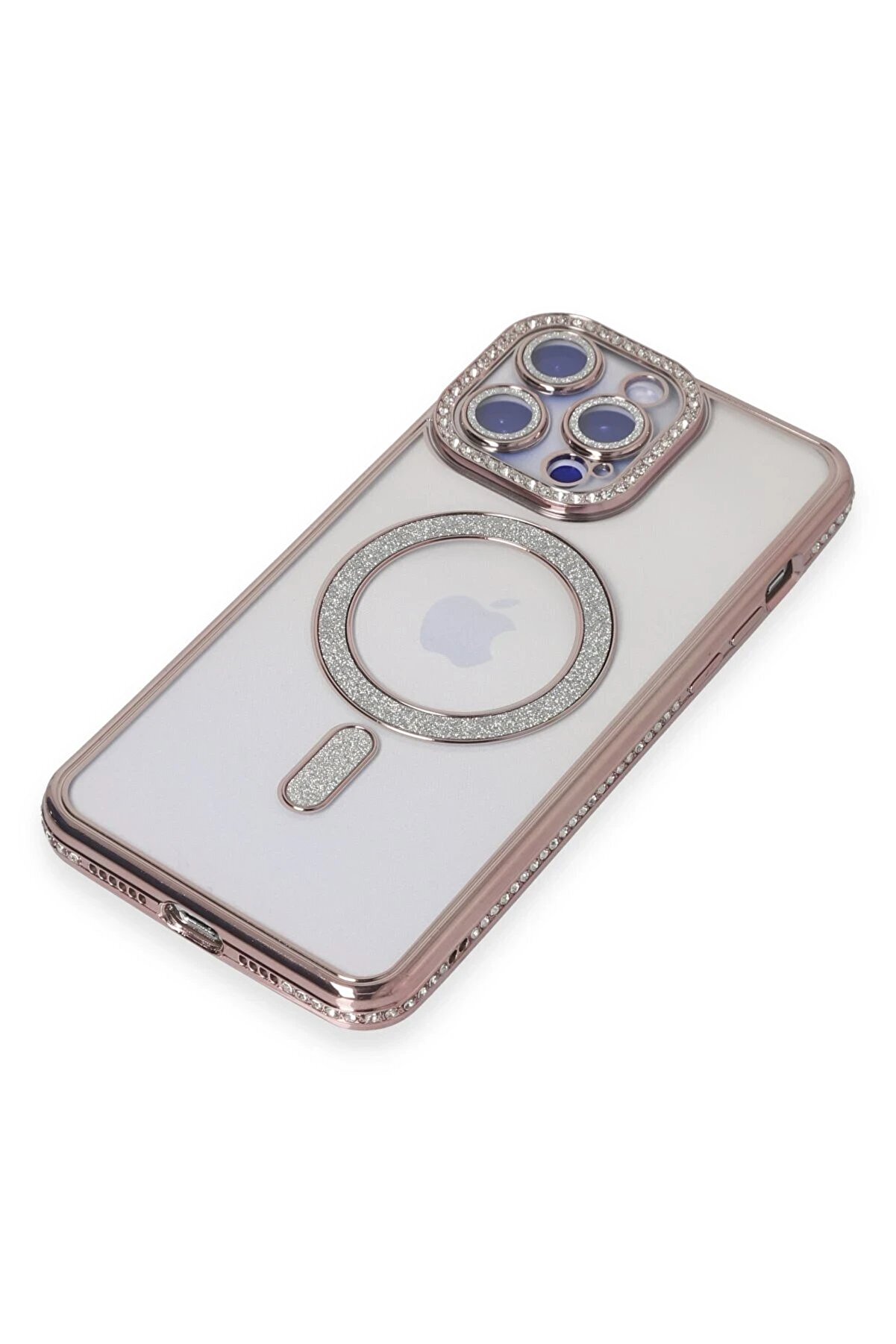 İphone 15 Pro Kılıf Joke Si̇mli̇ Magneti̇csafe Kılıf - Pembe - Dropx7413-4669