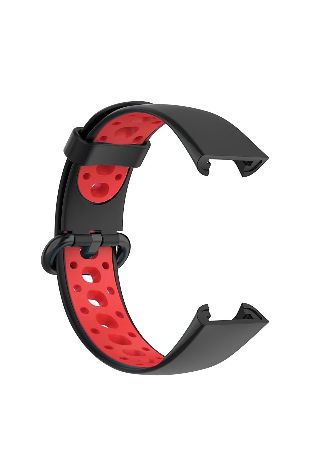 Xi̇aomi̇ Redmi̇ Watch 2 Spor Deli̇kli̇ Kordon - Si̇yah-Kırmızı - Dropx3090-2907