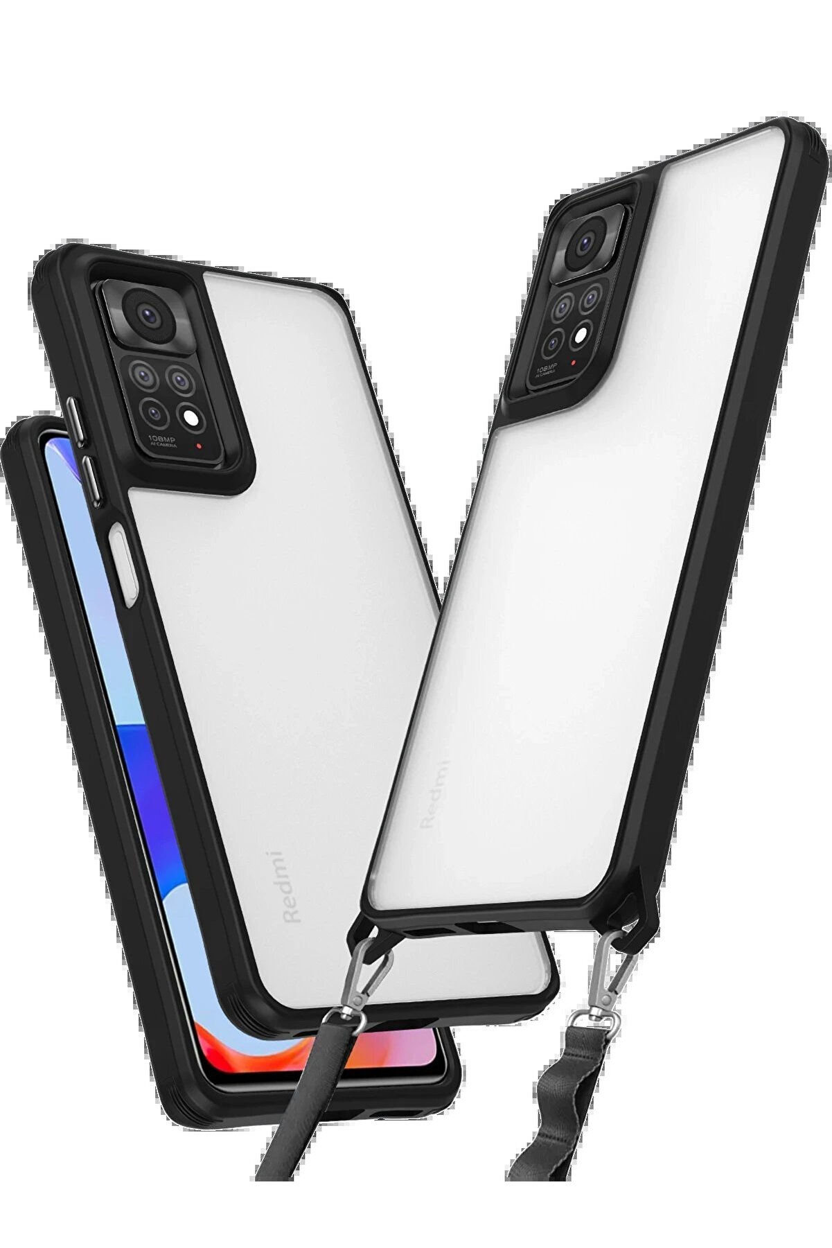 CepteToptan Xiaomi Redmi Note 11 Pro Kılıf Penta Silikon Kılıf - Siyah - DROPX8281-5842