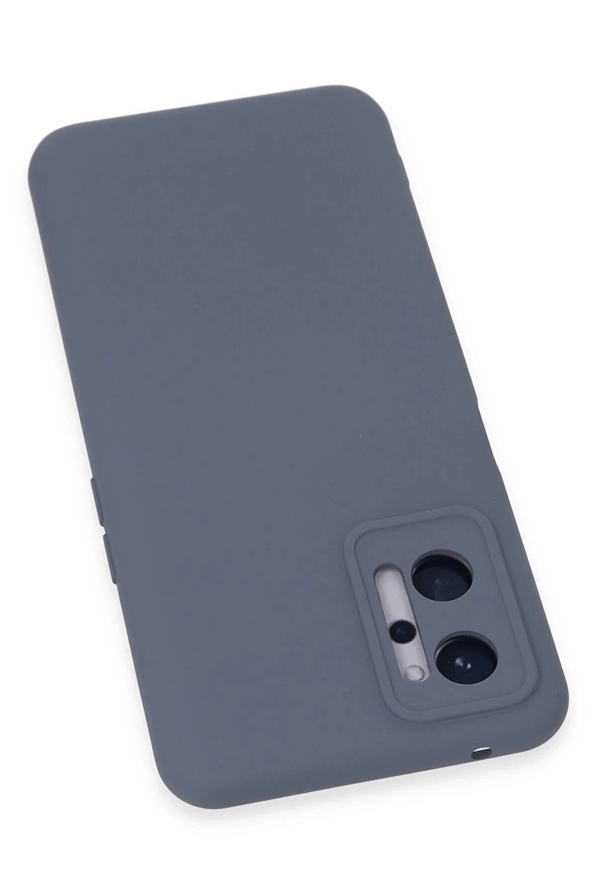 Realme 9İ 4G Kılıf Nano İ&ccedil;i̇ Kadi̇fe Si̇li̇kon - Gri̇ - Dropx7620-9003