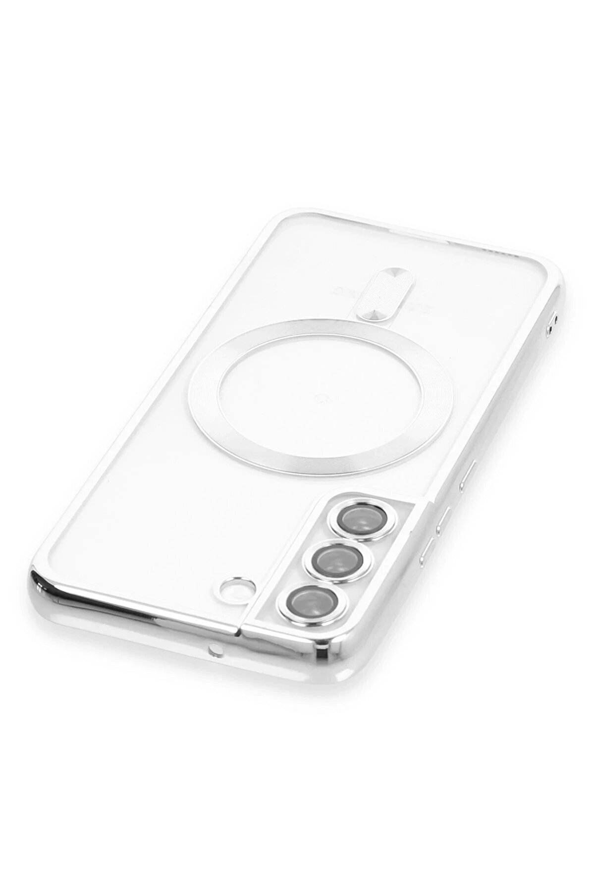 Samsung Galaxy S22 Kılıf Kross Magneti̇csafe Kapak - G&uuml;m&uuml;ş - Dropx5457-4900