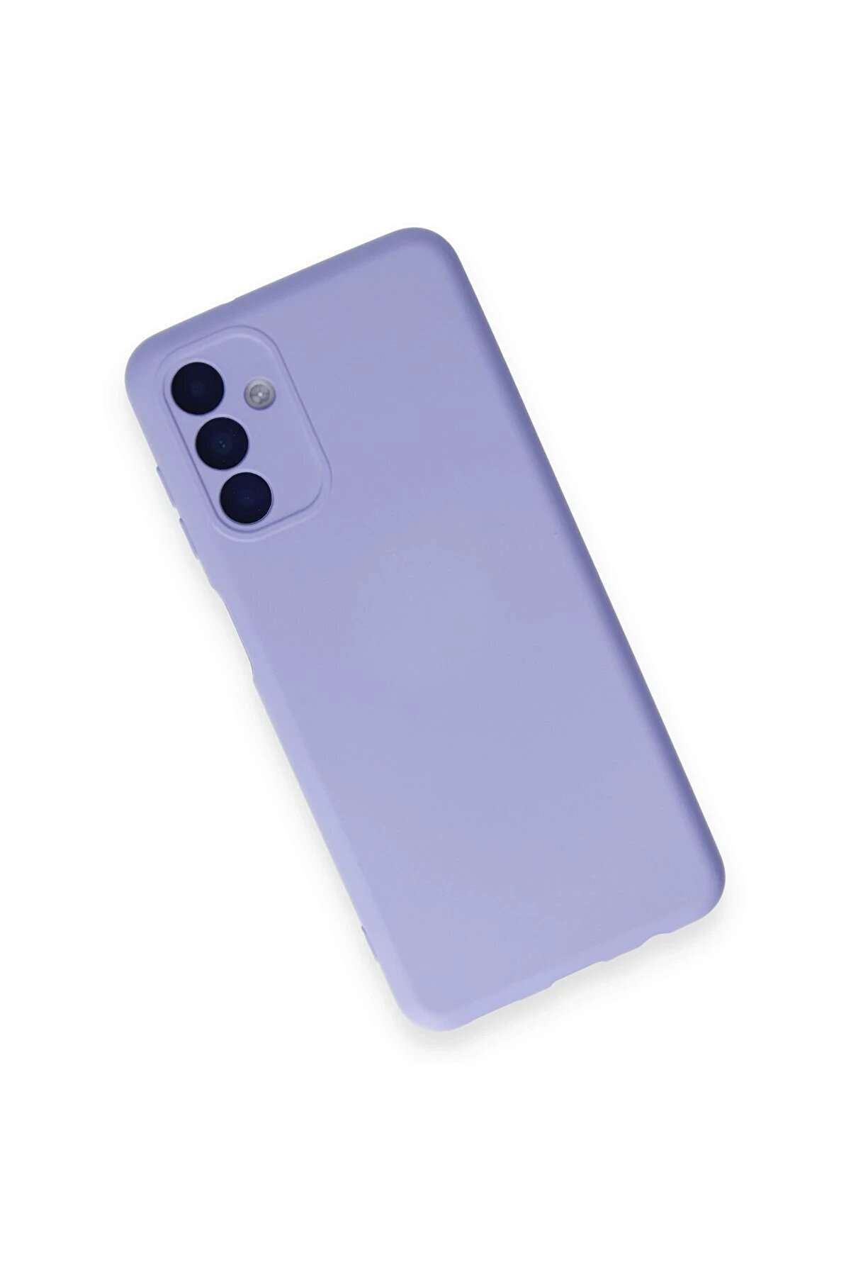 Samsung Galaxy A14 4G Kılıf Nano İ&ccedil;i̇ Kadi̇fe Si̇li̇kon - Li̇la - Dropx4732-3157