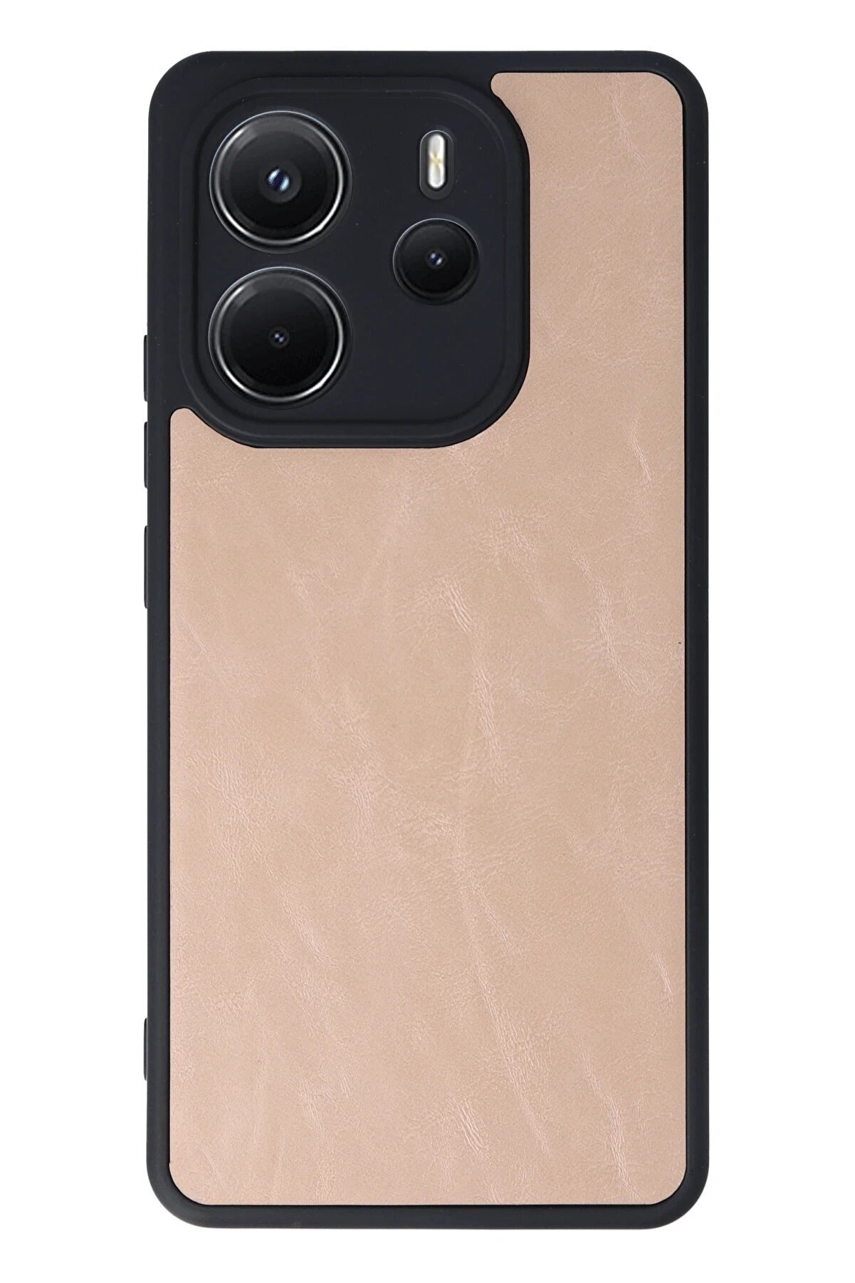 Xi̇aomi̇ Redmi̇ Note 14 4G Kılıf Aras Deri̇ Kapak - Pudra - Dropx6876-4025