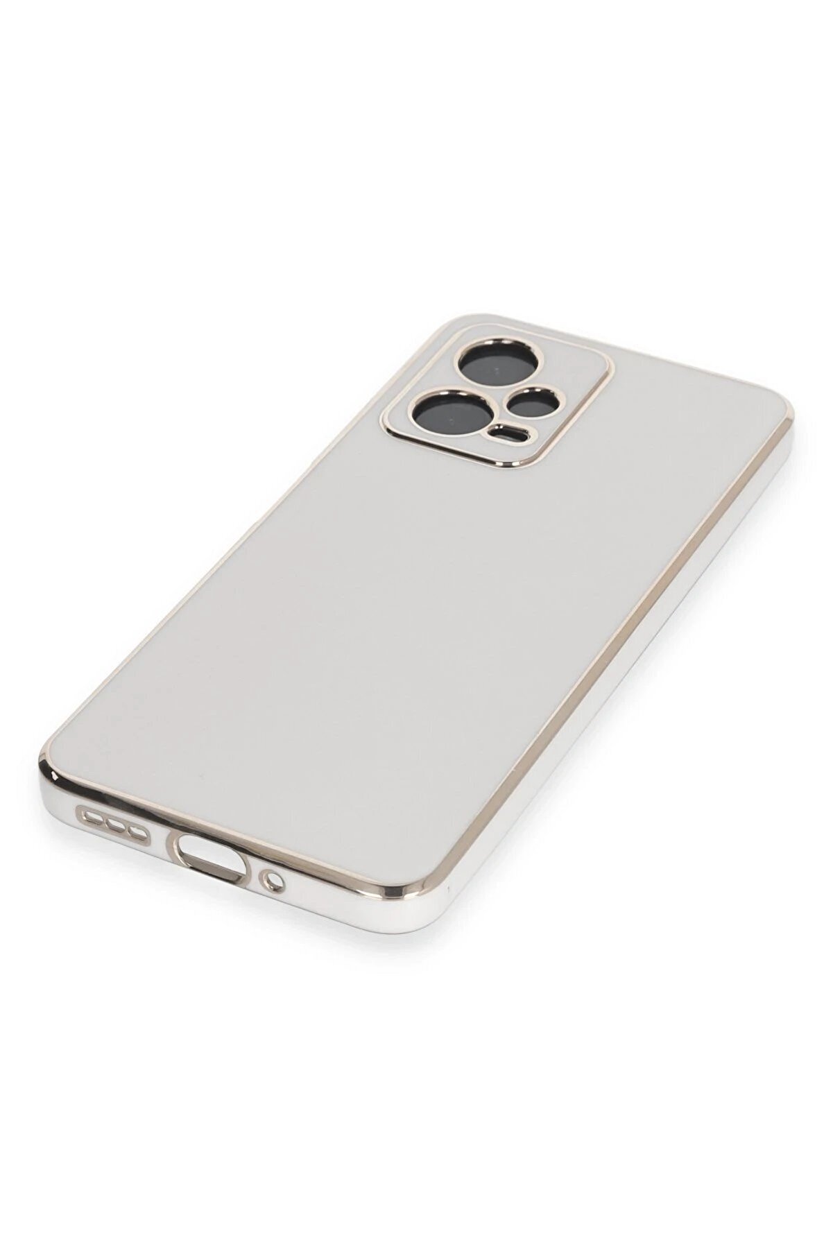 Xi̇aomi̇ Redmi̇ Note 12 Pro 5G Kılıf Volet Si̇li̇kon - Beyaz - Dropx4128-2038