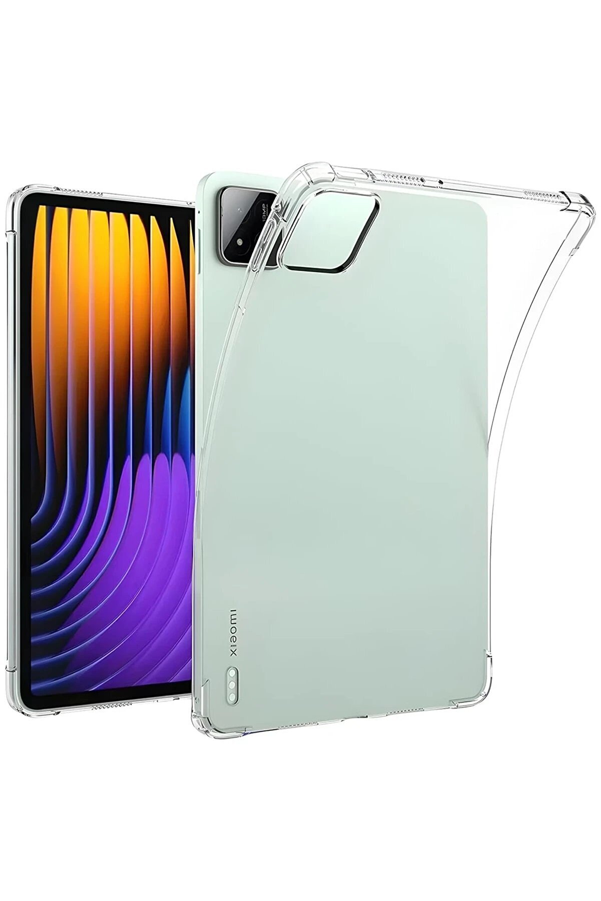 Xi̇aomi̇ Pad 7 Pro Kılıf Anti̇ Şeffaf Tablet Si̇li̇kon - Şeffaf - Dropx2017-8403