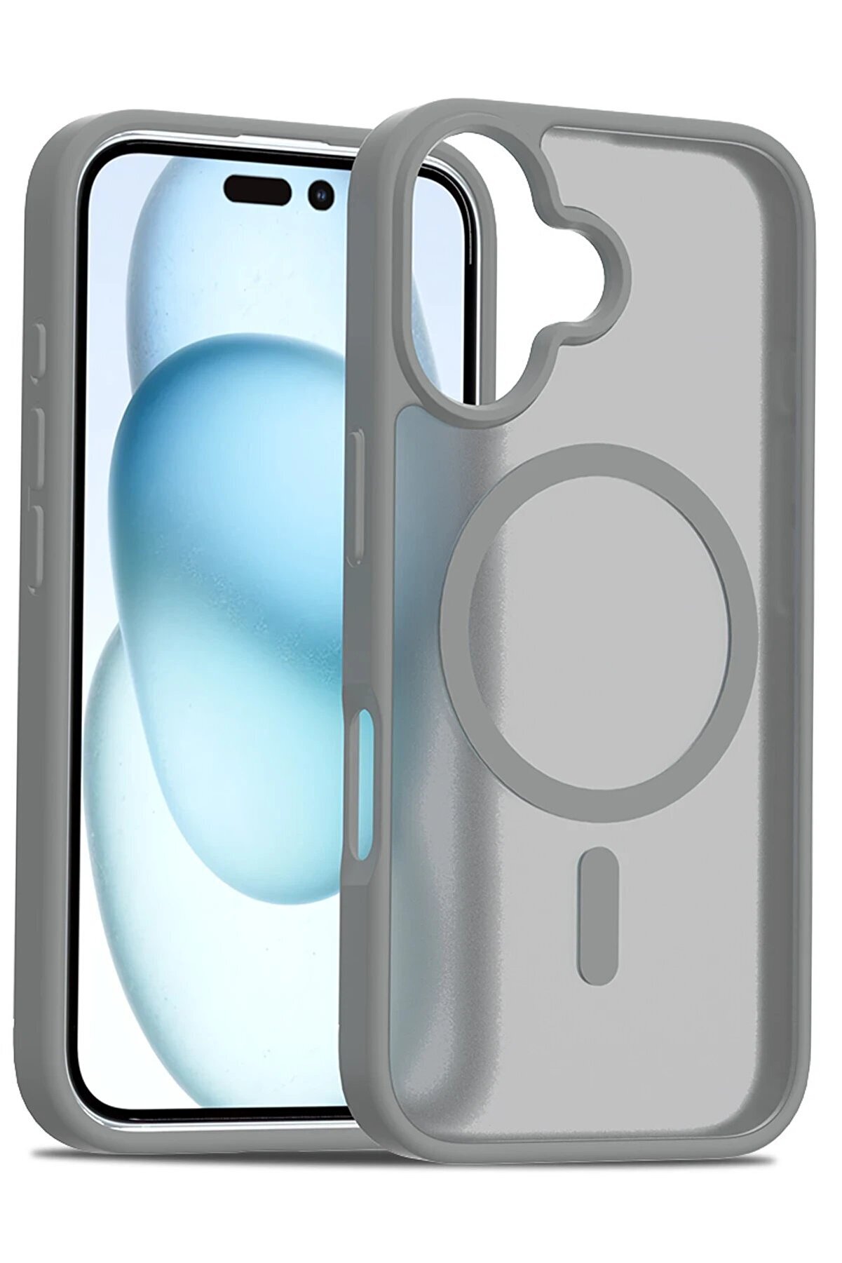 İphone 16 Plus Jota Magsafe Kapak - Ti̇tan Gri̇ - Dropx1391-5272