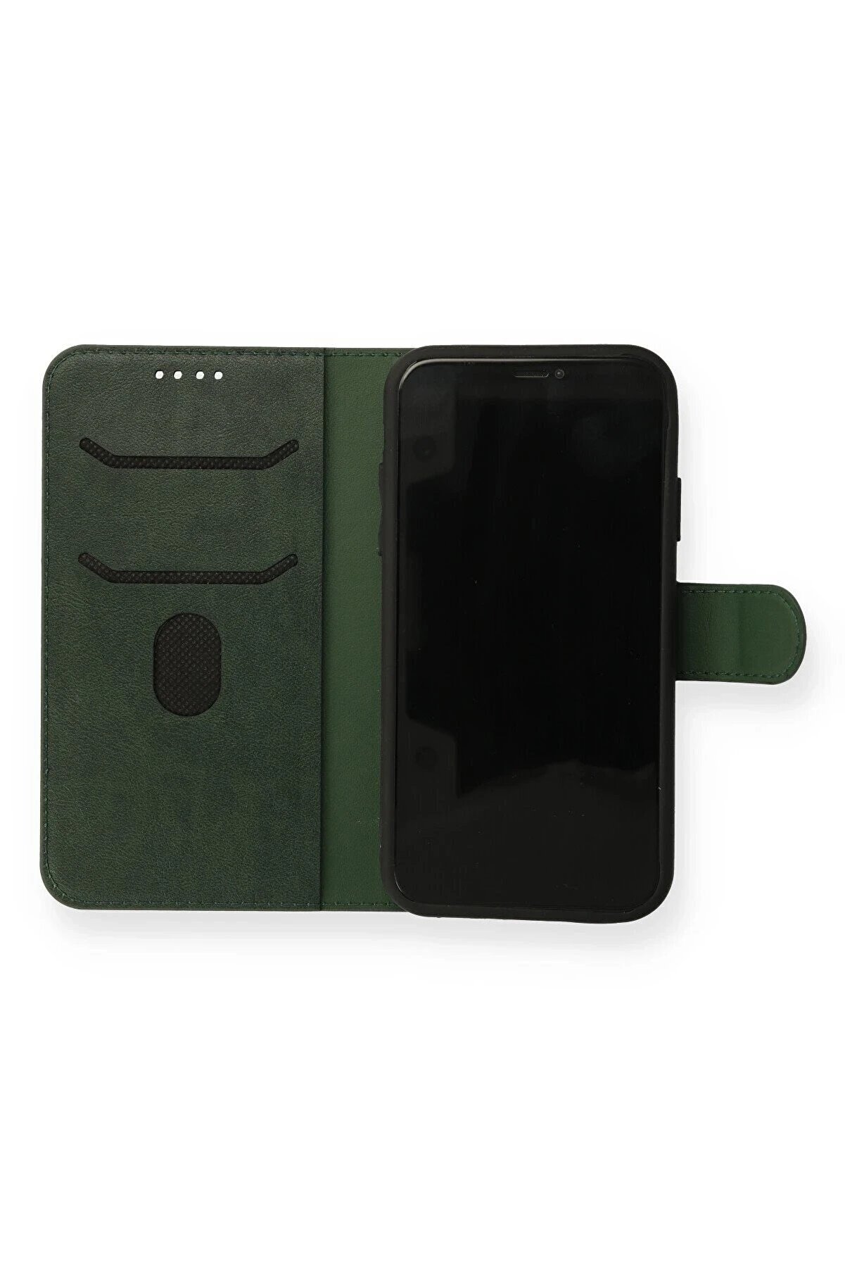 İphone 13 Mi̇ni̇ Kılıf Trend S Plus Kapaklı Kılıf - Yeşi̇l - Dropx4740-8933