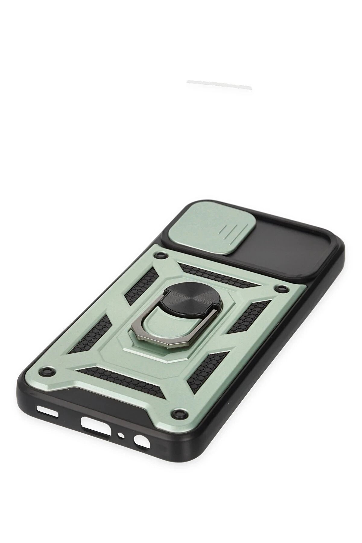 Samsung Galaxy A03 Kılıf Pars Lens Yüzüklü Si̇li̇kon - Yeşi̇l - Dropx8040-3068