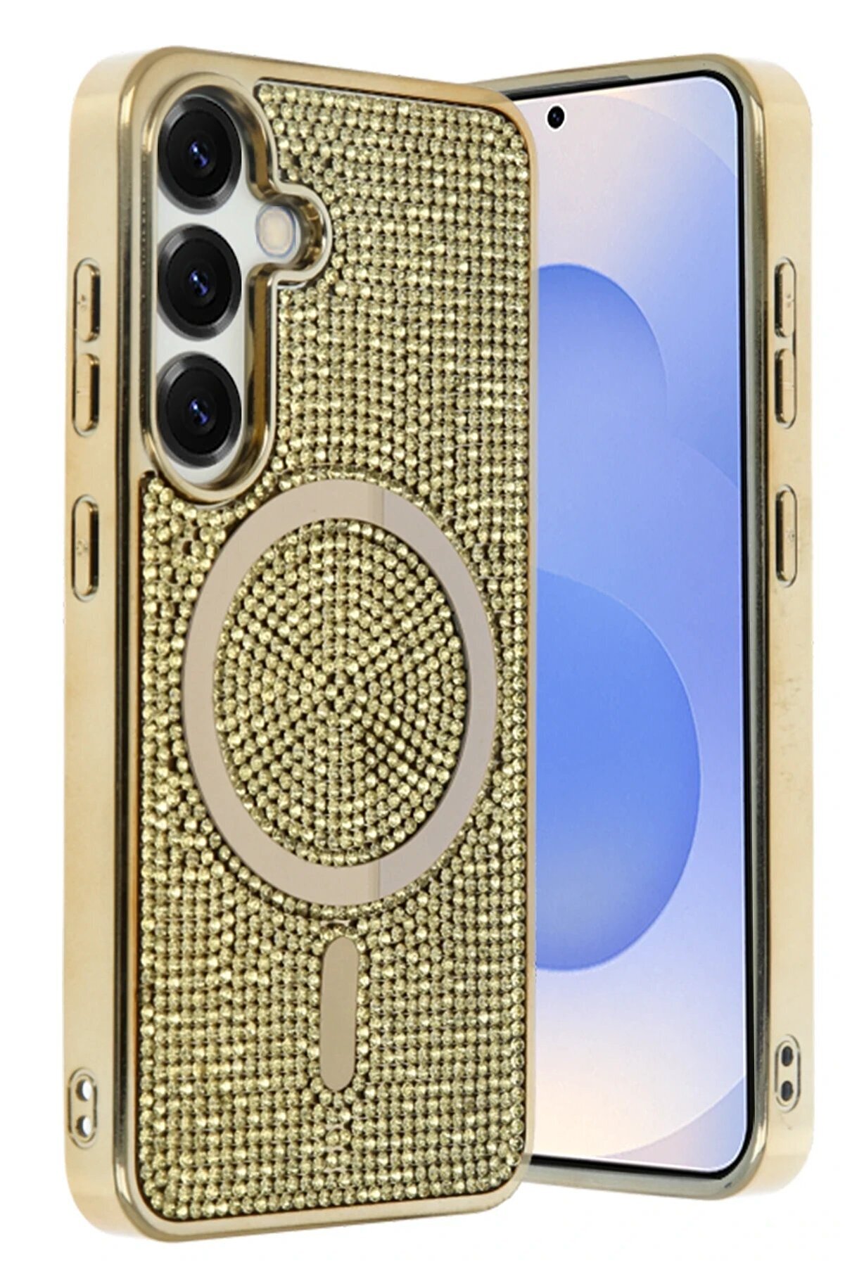 Samsung Galaxy S25 Helen Magsafe Kapak - Gold - Dropx3924-4122