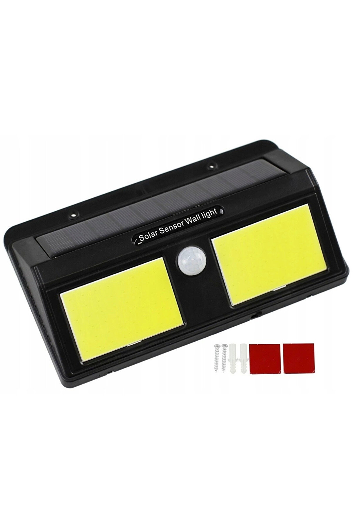 Solar Güneş Enerji̇li̇ Sensörlü 96 Cob Led Apli̇k Duvar Ti̇pi̇ Led Lamba