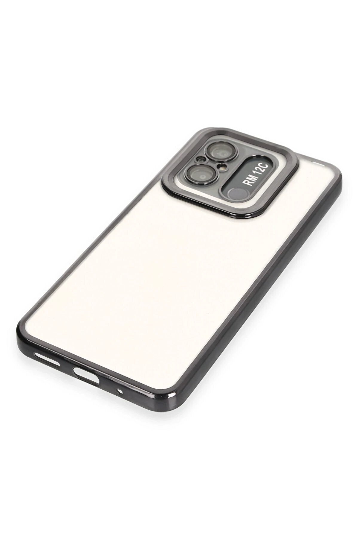 Xi̇aomi̇ Redmi̇ 12C Kılıf Slot Si̇li̇kon - Si̇yah - Dropx9040-9058