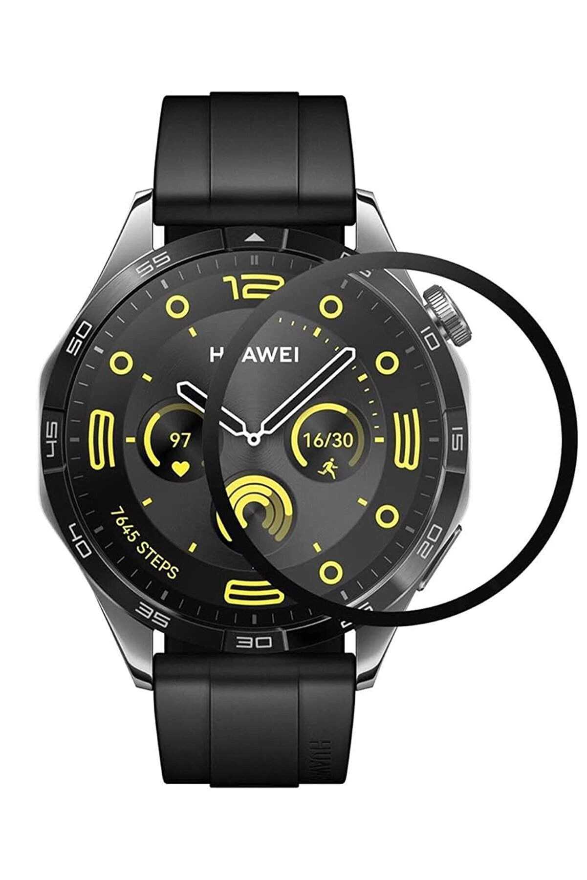 CepteToptan Huawei GT4 41mm 18mm Polymer Nano Ekran Koruyucu - Şeffaf - DROPX1278-8181