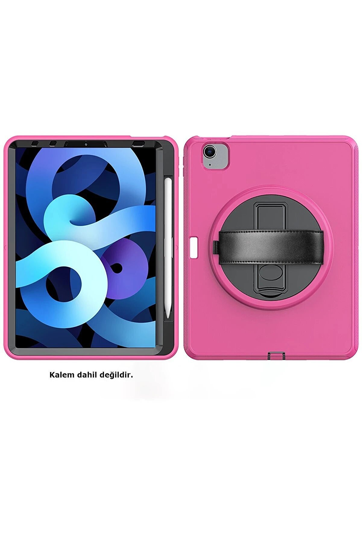 İpad 2022 10.9 (10.Nesi̇l) Kılıf Hand Strap Tablet Kılıfı - Pembe - Dropx8519-2684