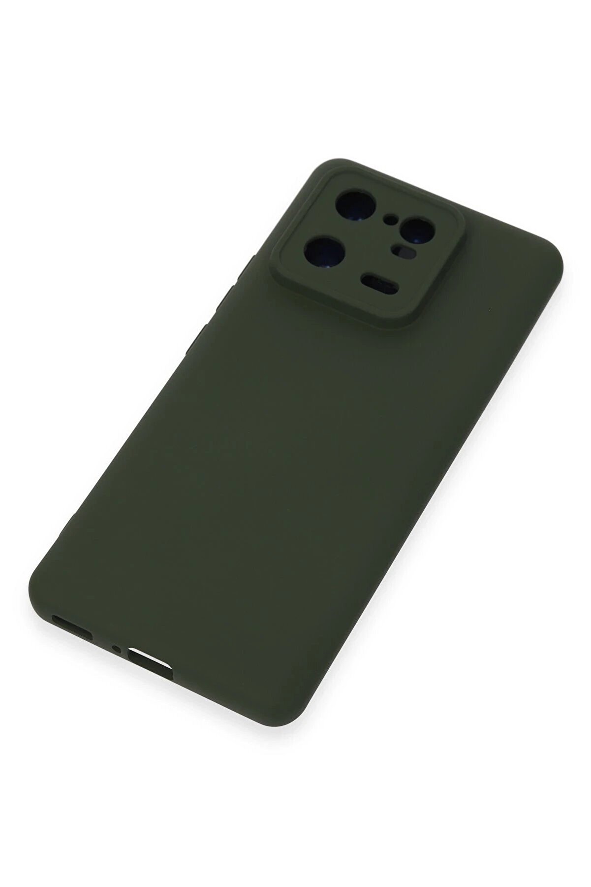 Xi̇aomi̇ Mi̇ 13 Pro Kılıf Nano İ&ccedil;i̇ Kadi̇fe Si̇li̇kon - Koyu Yeşi̇l - Dropx7859-6177