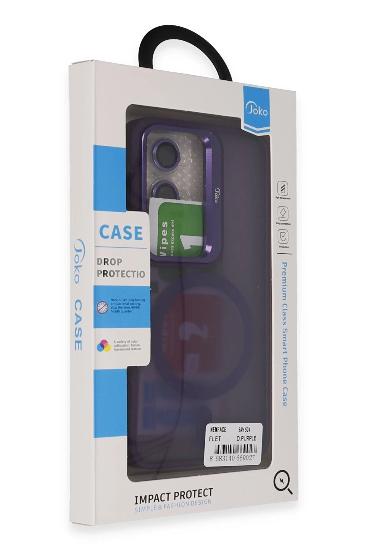 Samsung Galaxy S24 Flet Lens Magsafe Kapak - Deri̇n Mor - Dropx6570-5278