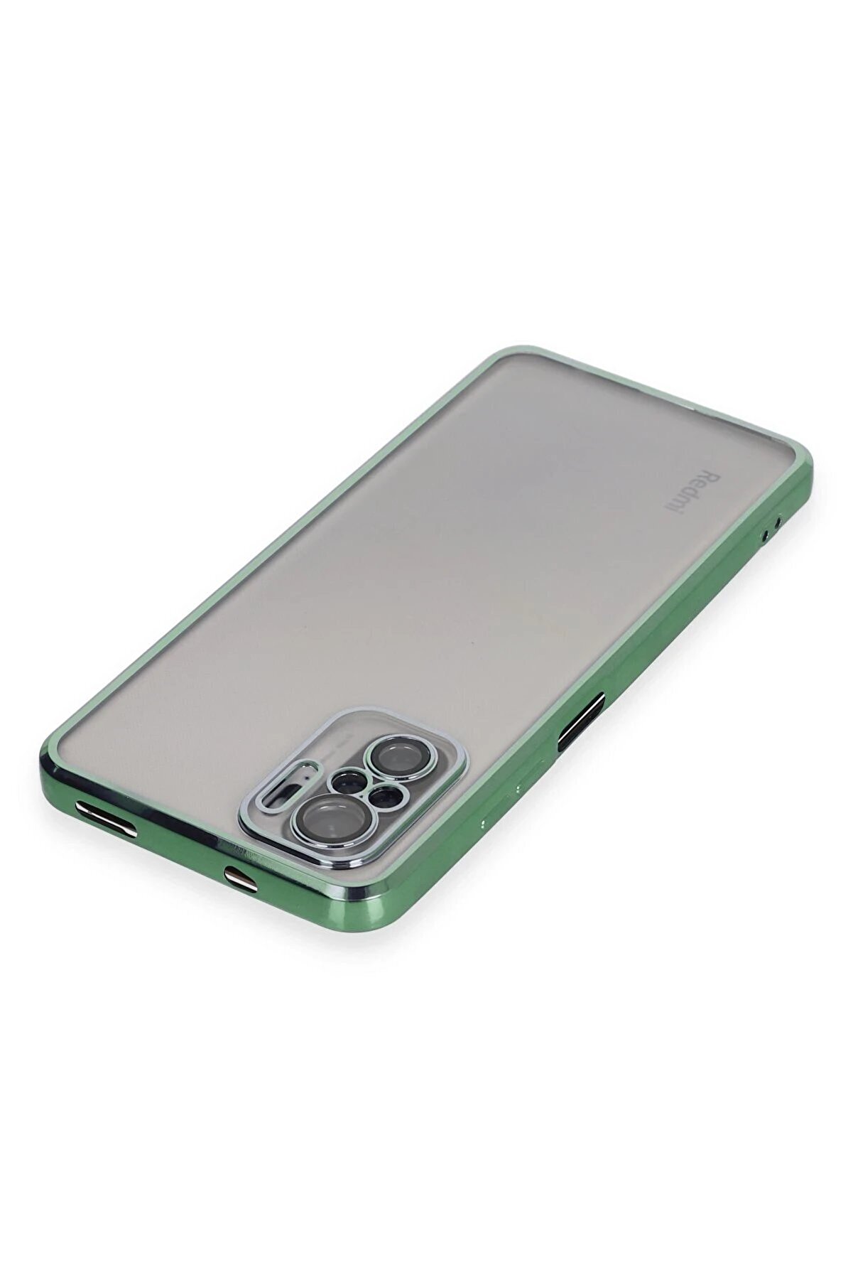 Xi̇aomi̇ Redmi̇ Note 10 Kılıf Lensli̇ Si̇li̇kon - Yeşi̇l - Dropx9809-8317