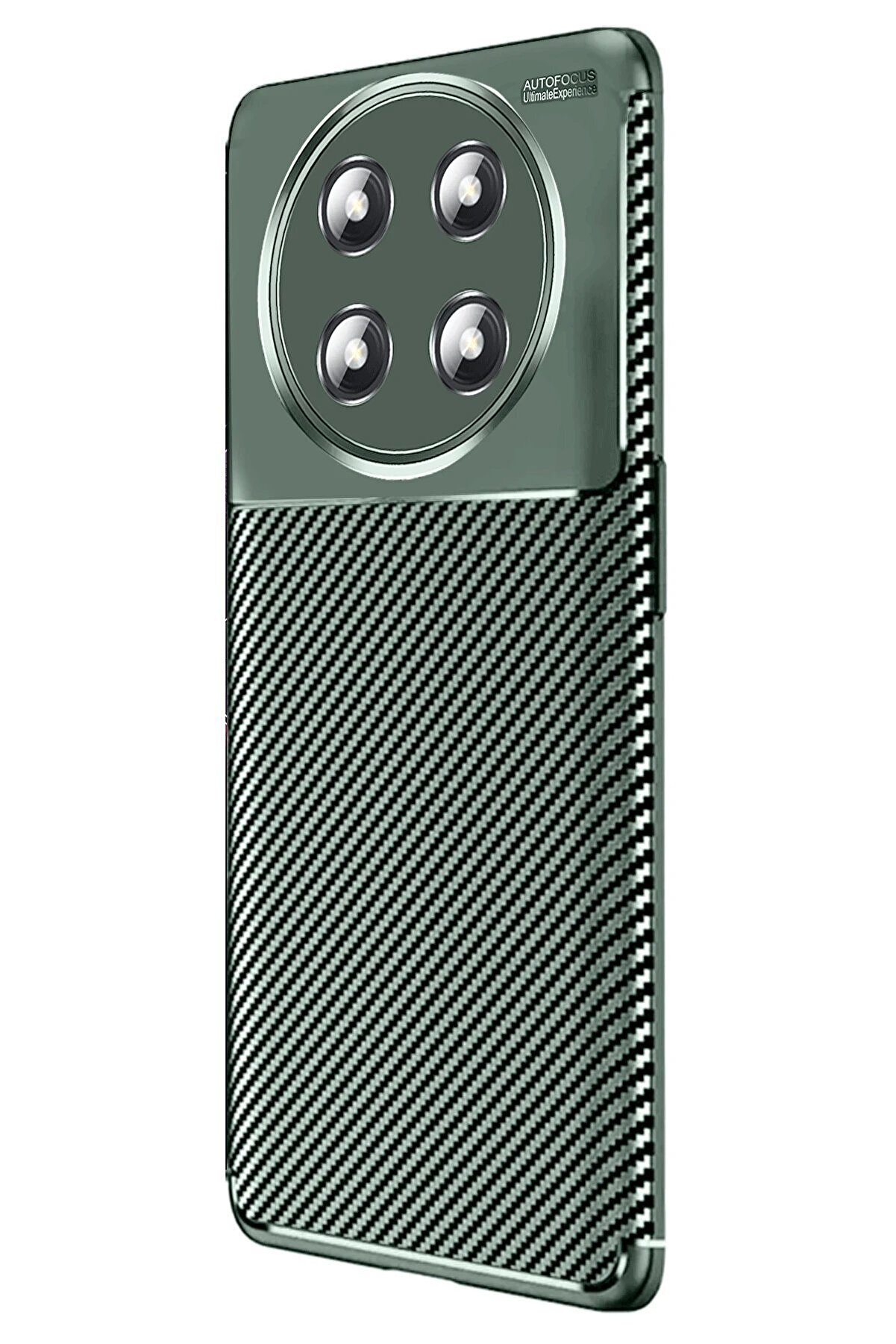 Honor Magi̇c 7 Li̇te Kılıf Auto Focus Karbon Kapak - Koyu Yeşi̇l - Dropx4740-2300