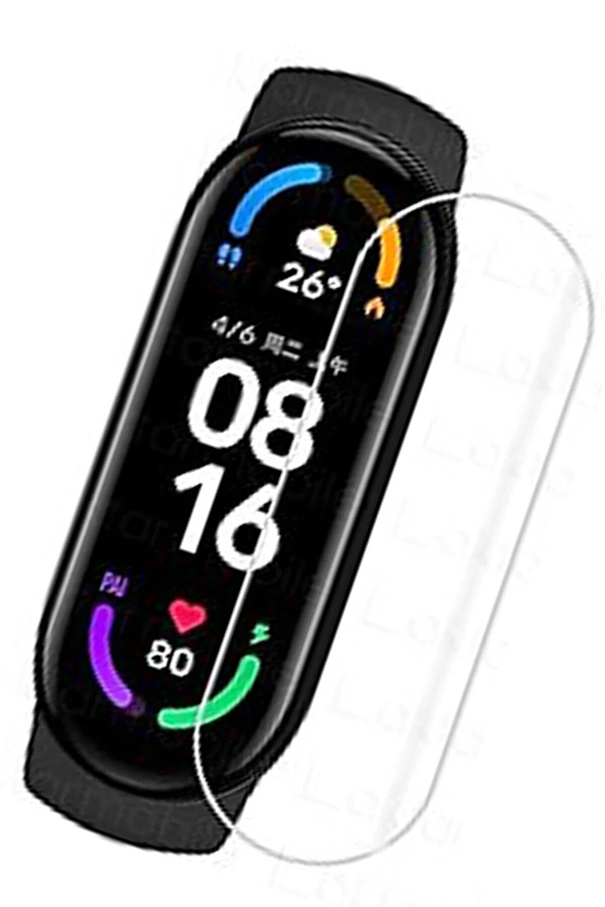 Xi̇aomi̇ Mi̇ Band 6 Polymer Nano Ekran Koruyucu - Şeffaf - Dropx7689-9831