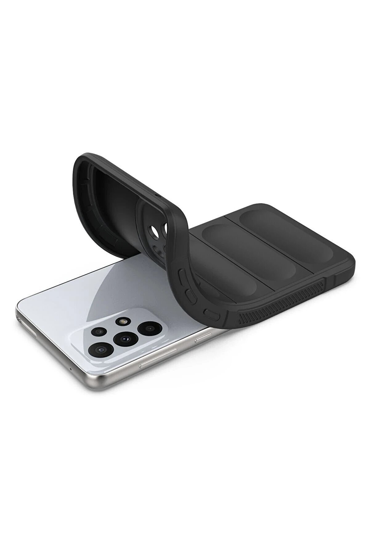 Samsung Galaxy A33 5G Kılıf Opti̇mum Si̇li̇kon - Si̇yah - Dropx4938-5045