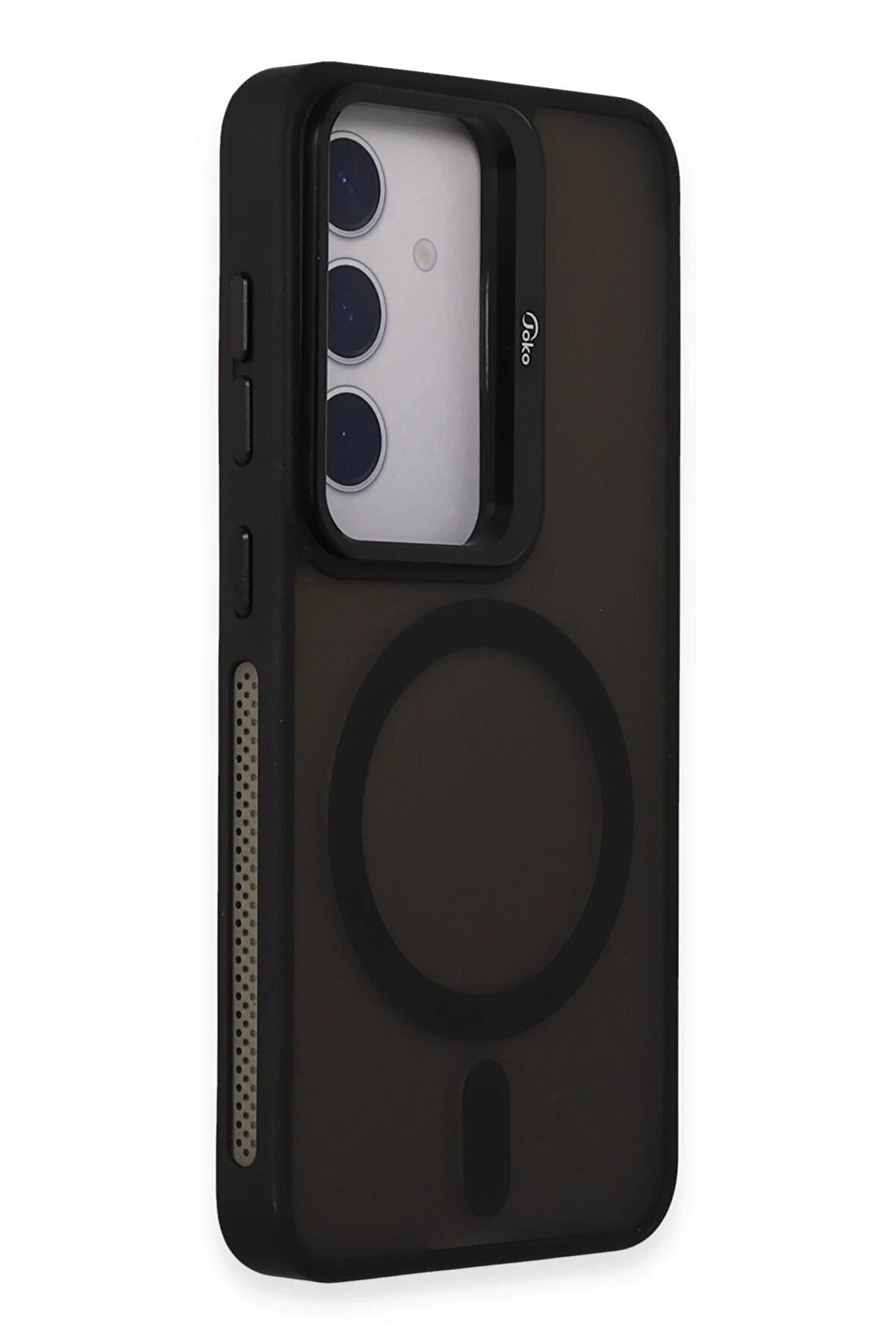 Samsung Galaxy S24 Flet Lens Magsafe Kapak - Si̇yah - Dropx2008-3171