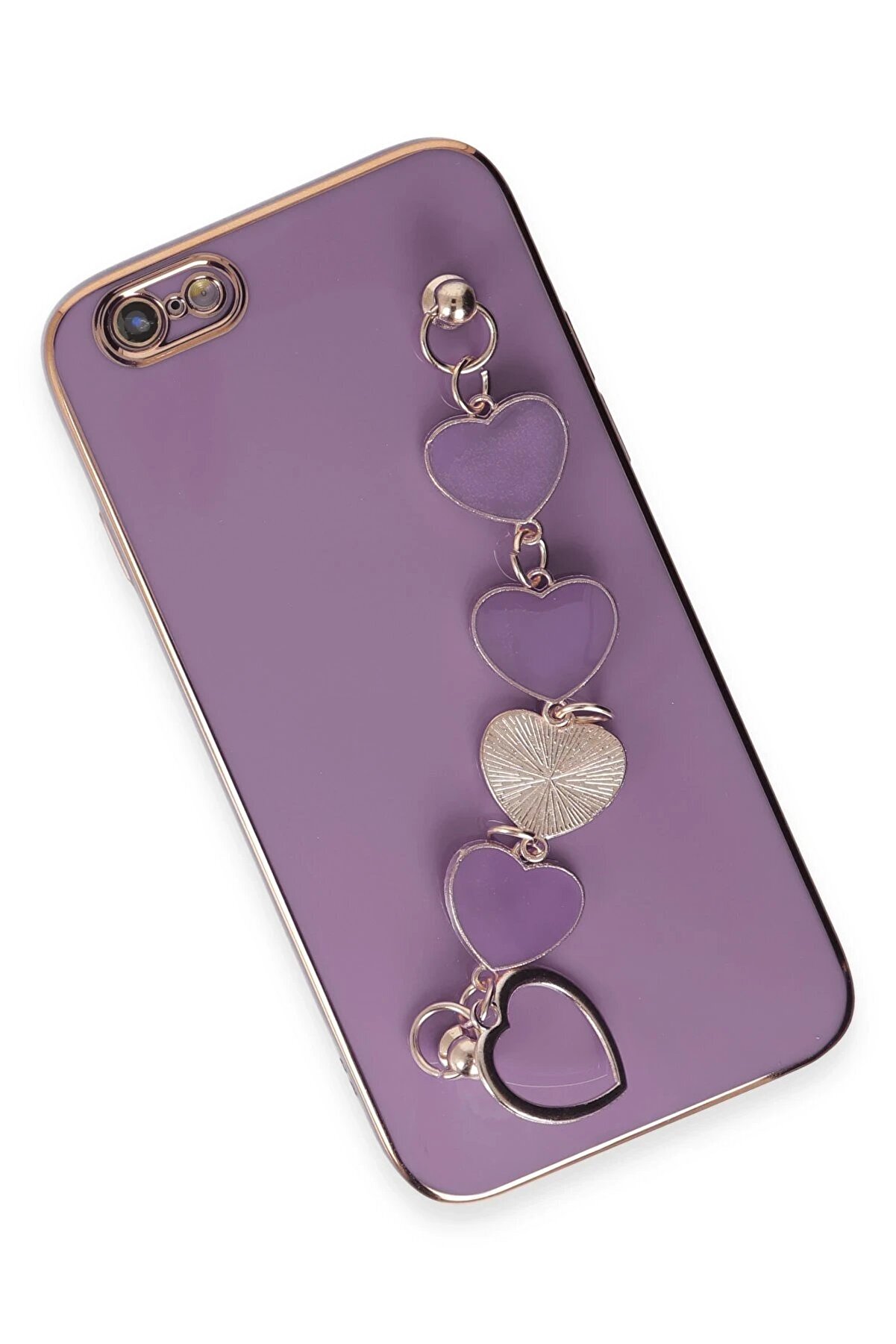 İphone 6 Kılıf Esi̇la Si̇li̇kon - Mor - Dropx7800-6166