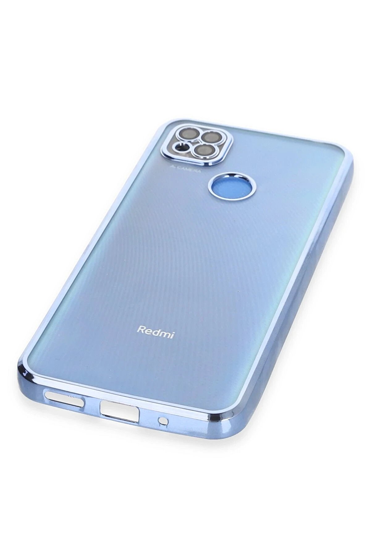 Xi̇aomi̇ Redmi̇ 9C Kılıf Lensli̇ Si̇li̇kon - Açık Mavi̇ - Dropx7066-1287