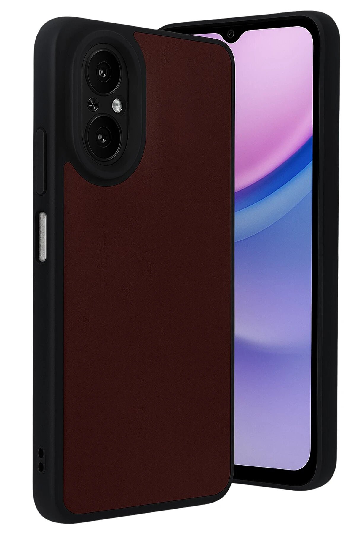 Realme 12 Li̇te Kılıf Aras Deri̇ Kapak - Bordo - Dropx6127-2402